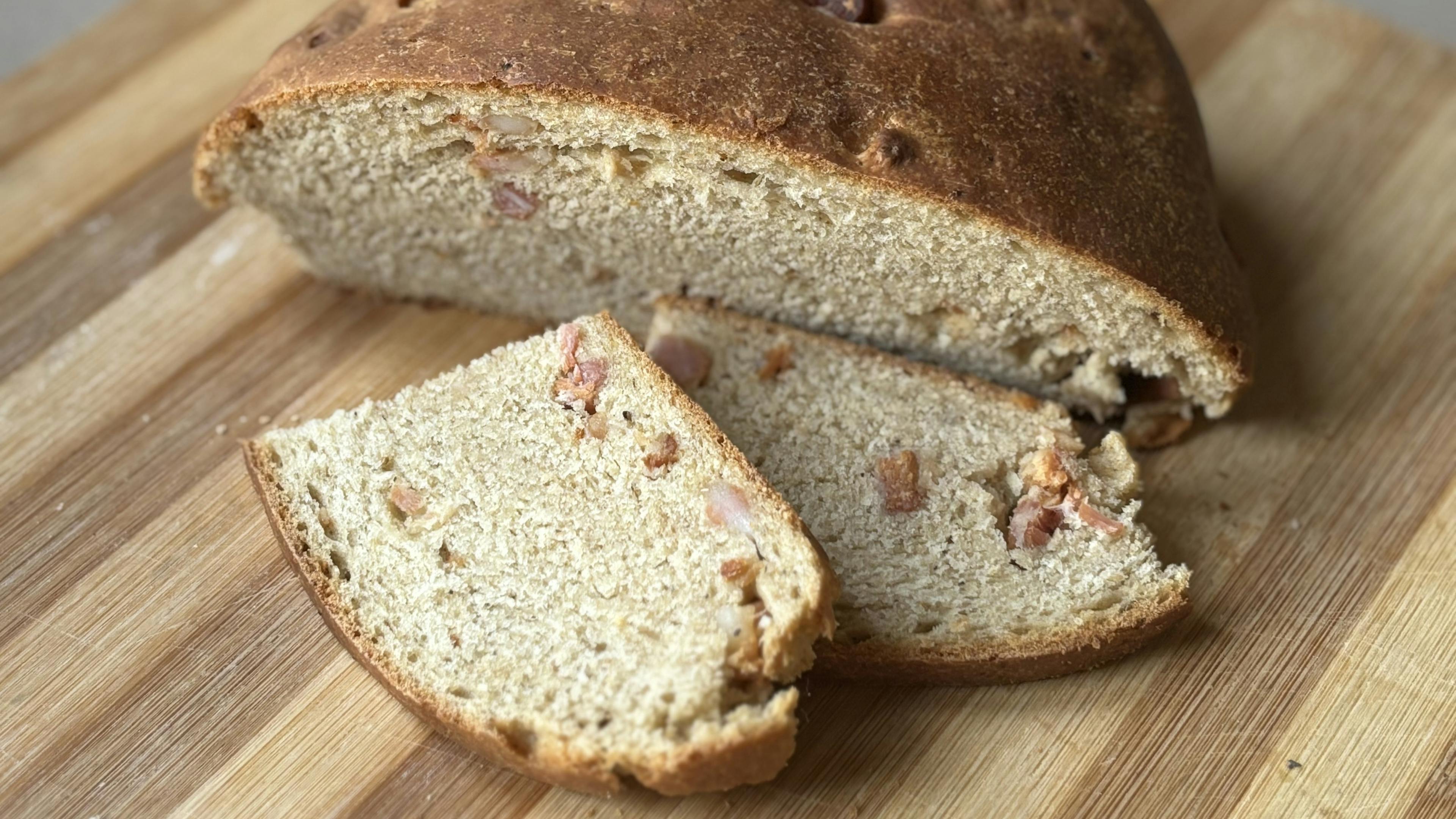 Ciaccia with lardons