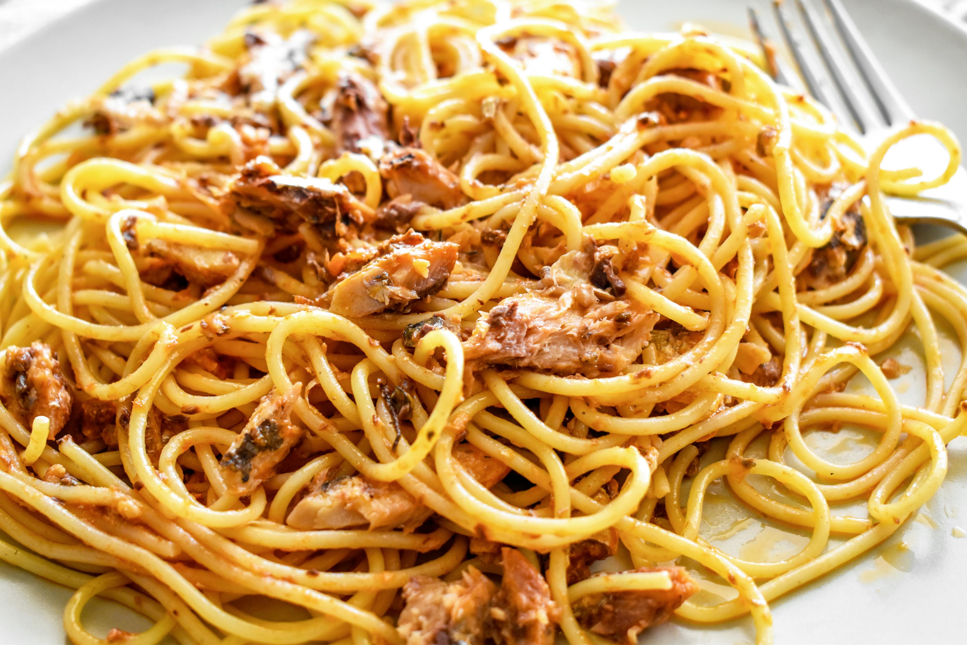 Plate with spaghetti alla bolognese