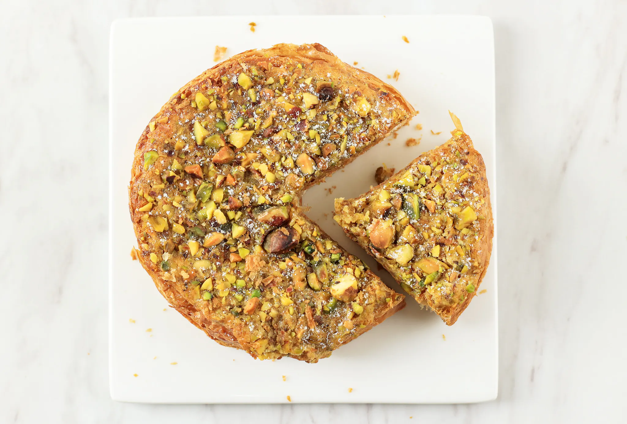 Sizilianischer Pistazienkuchen aus Bronte