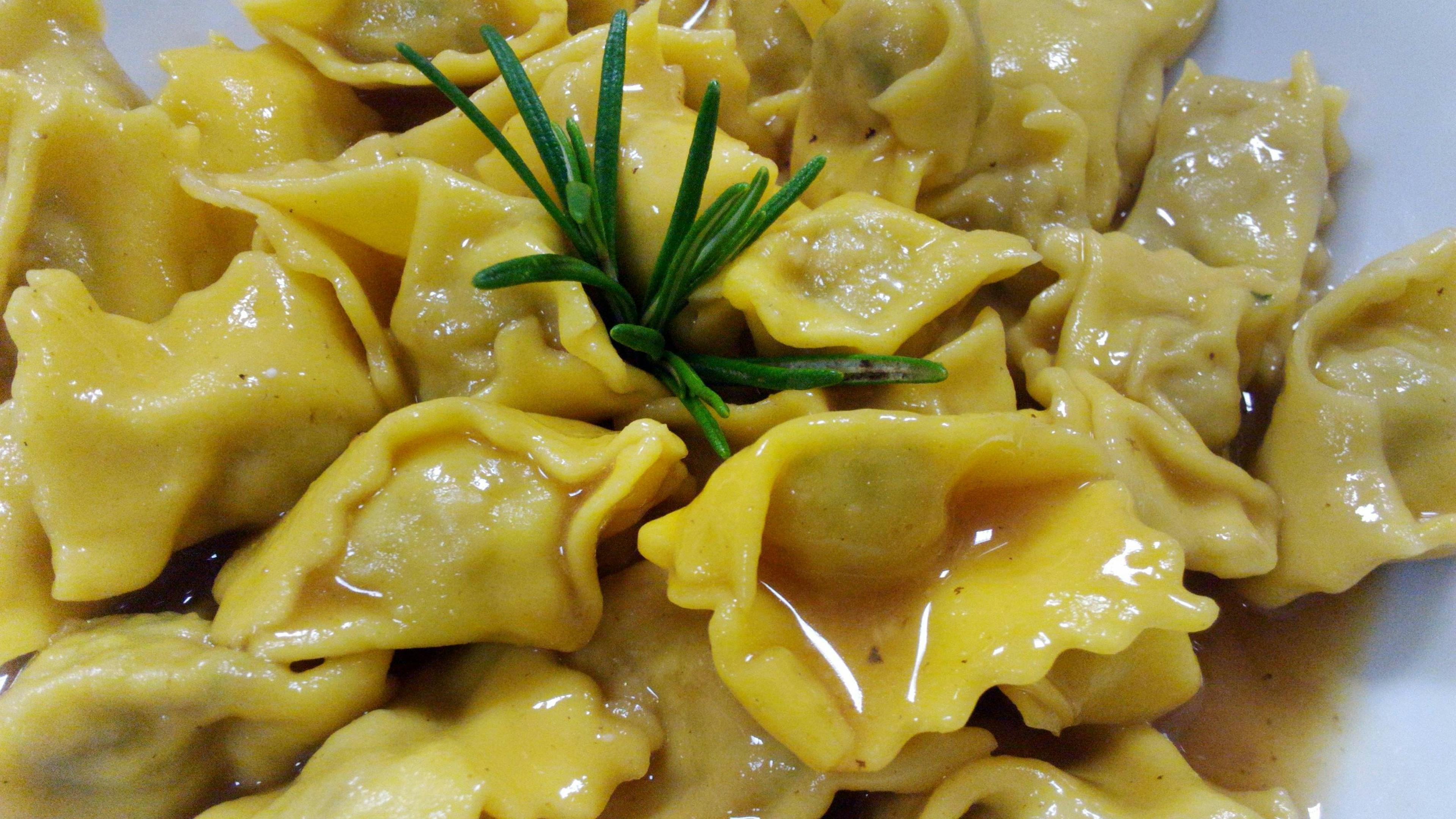 Piatto di Agnolotti del Plin