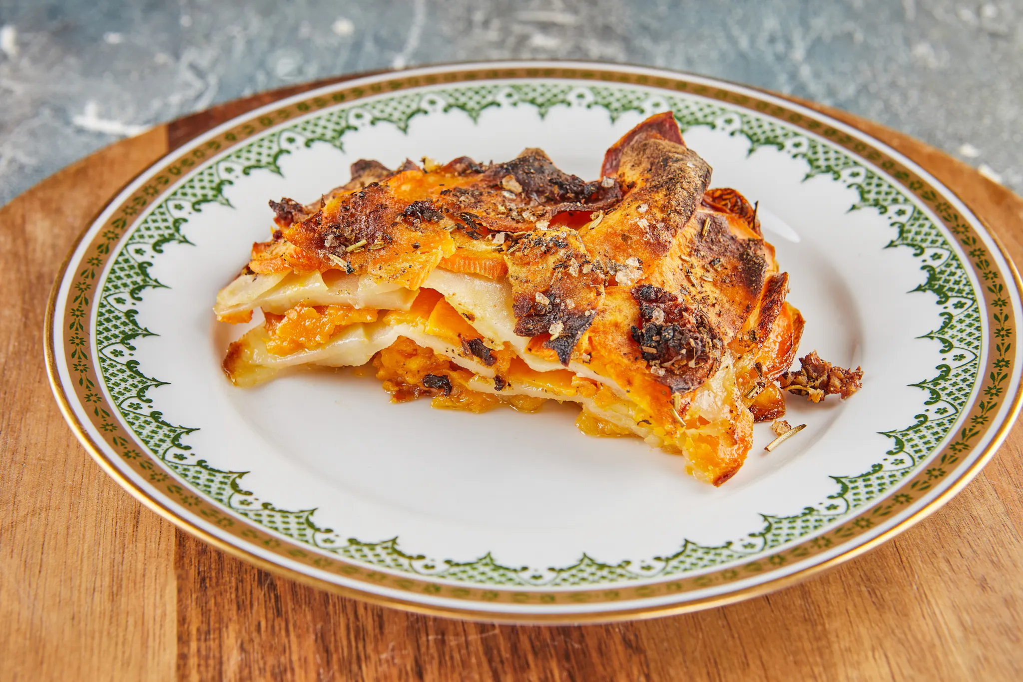 Assiette de Lasagne à la Citrouille et au Taleggio