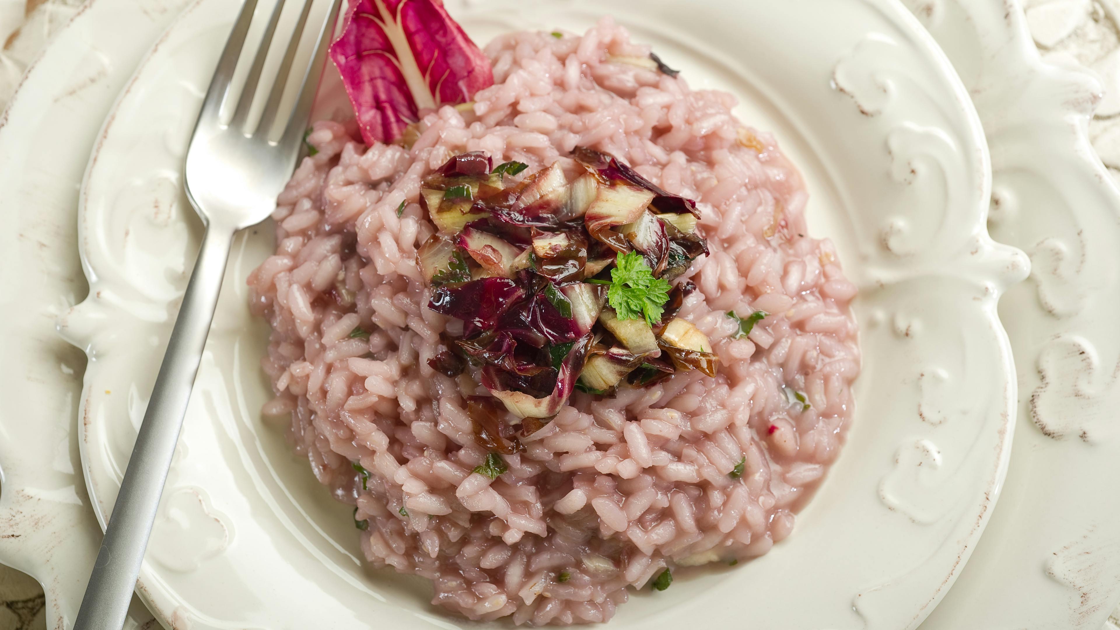 Risotto au radicchio et tastasal