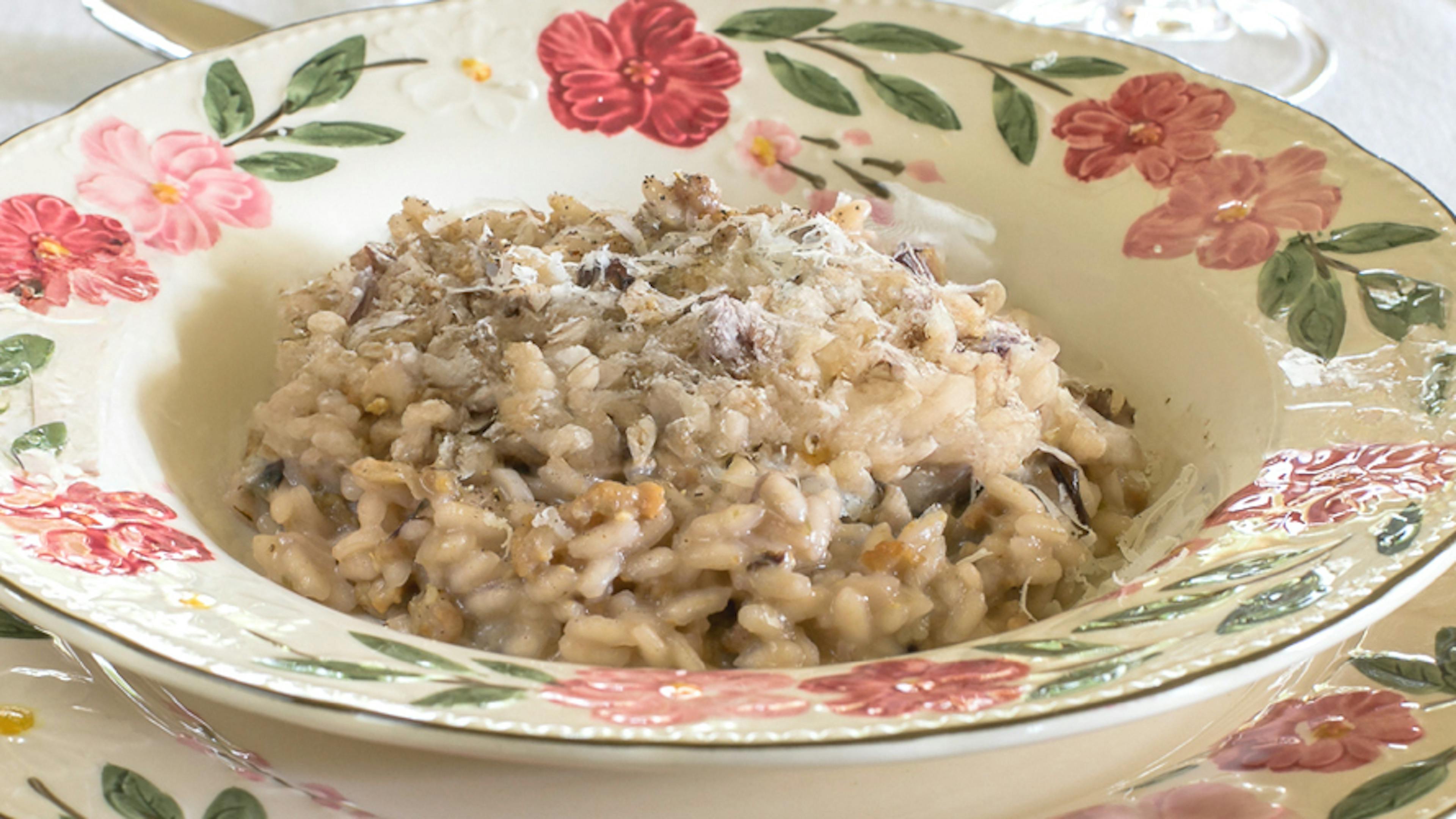 Risotto de radicchio y tastasal