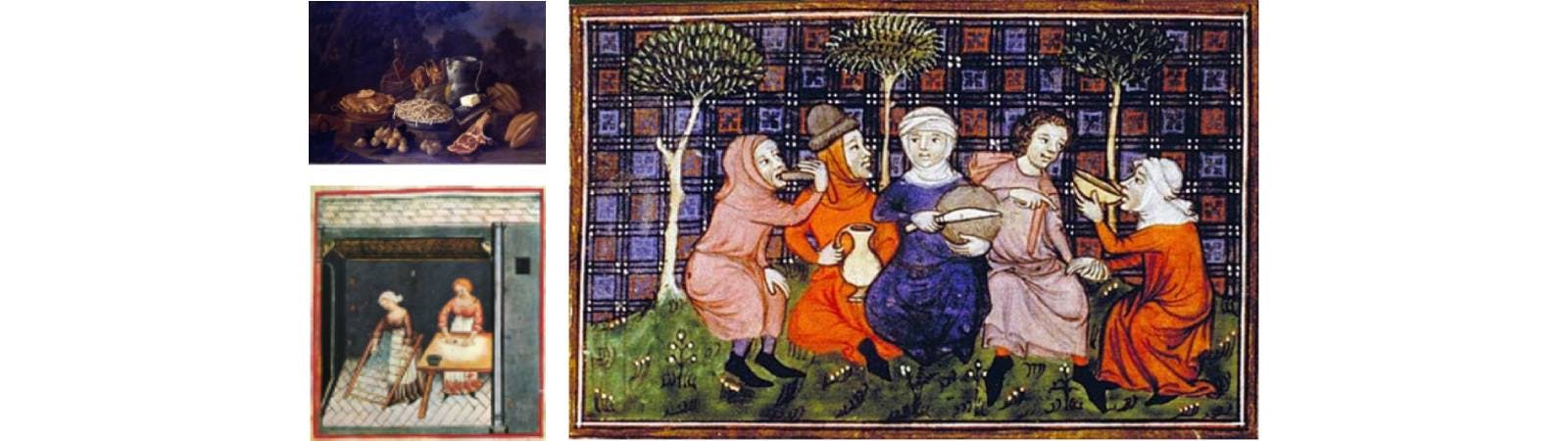 Medieval paintings on nutrition