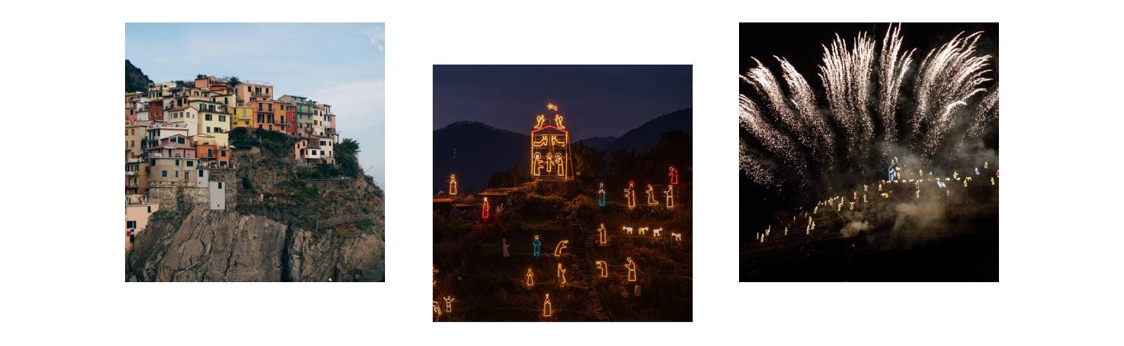 Nativity scenes from Manarola in the Cinque Terre