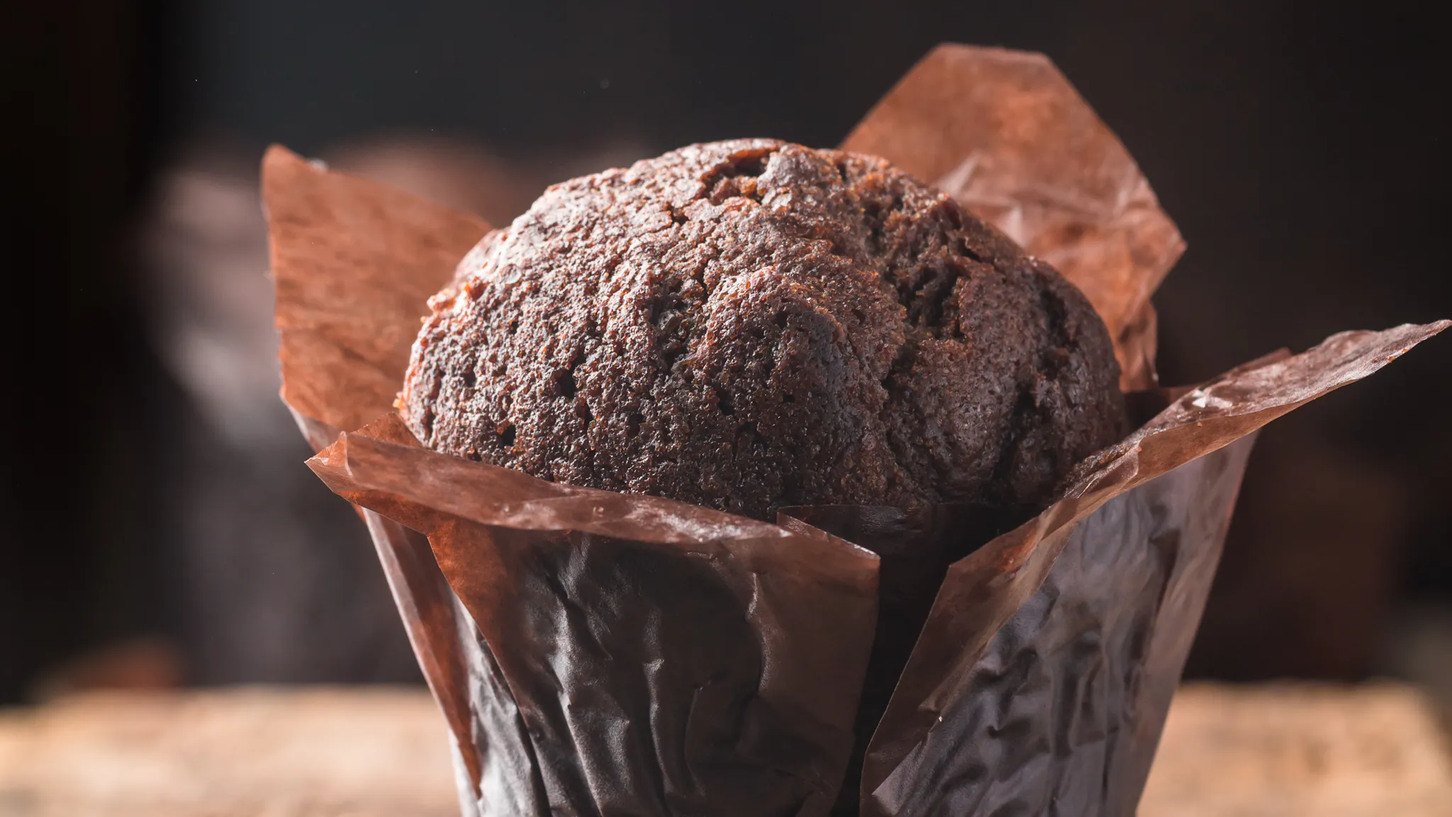 Vegan Chocolate and Almond Muffin
