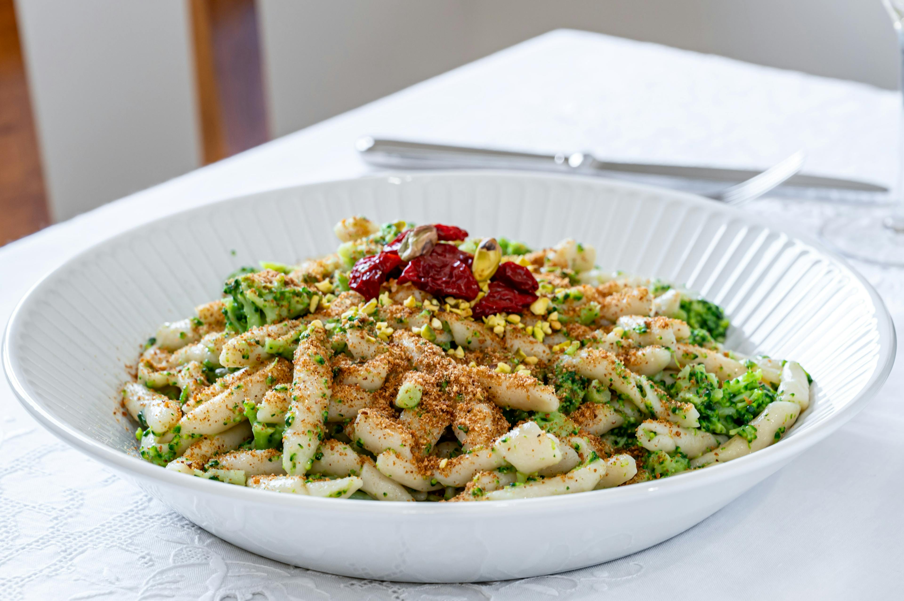 Busiate with Sicilian broccoli