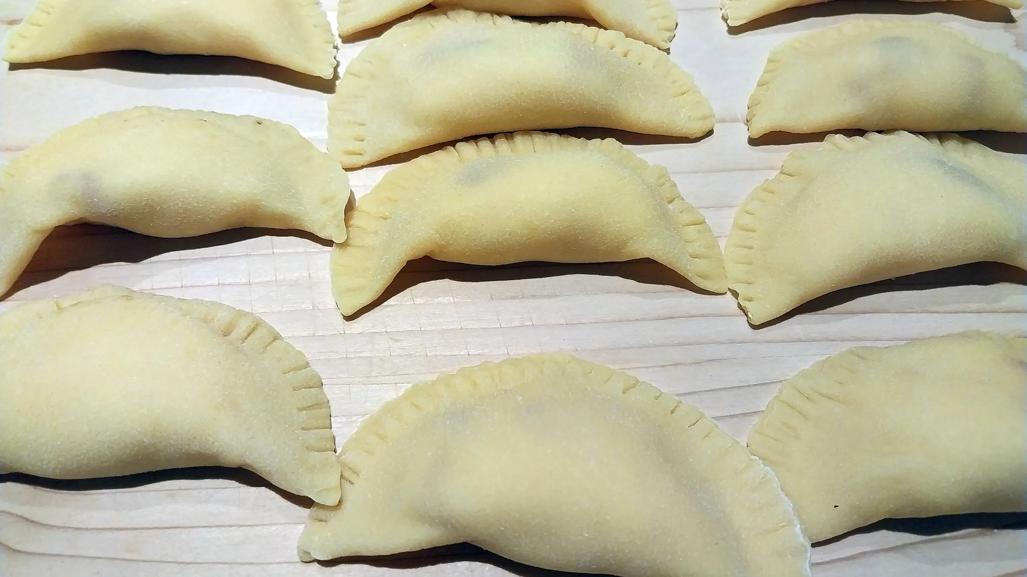 Calascioni aus Ciociaria, noch ungebacken