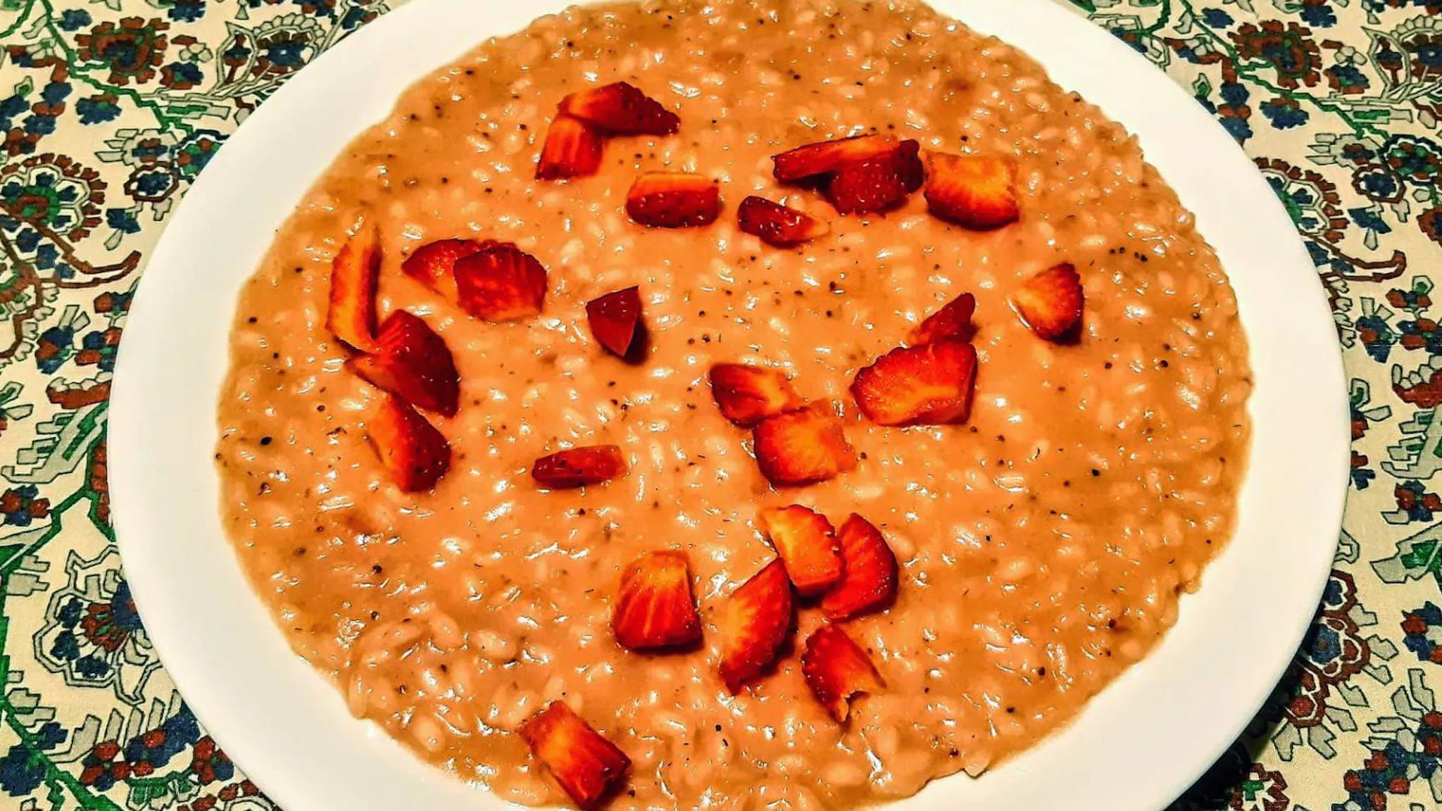 Risotto de fresas de Cesarino Enrico