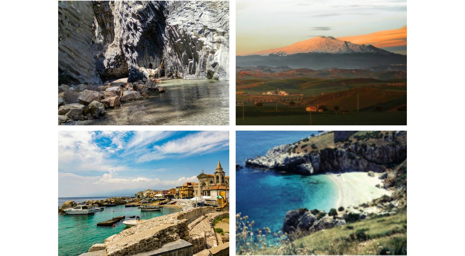 Alcantara, Etna, Messina, Riserva dello Zingaro