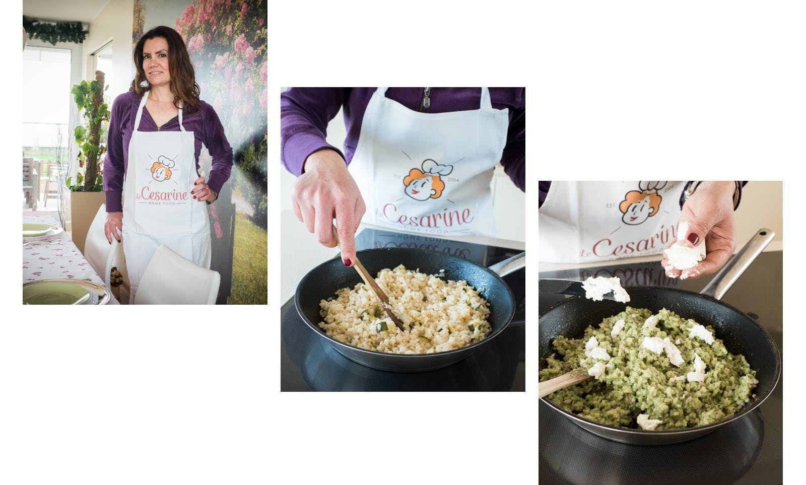 Zucchini Pesto and Goat Cheese Risotto by Cesarina Roberta