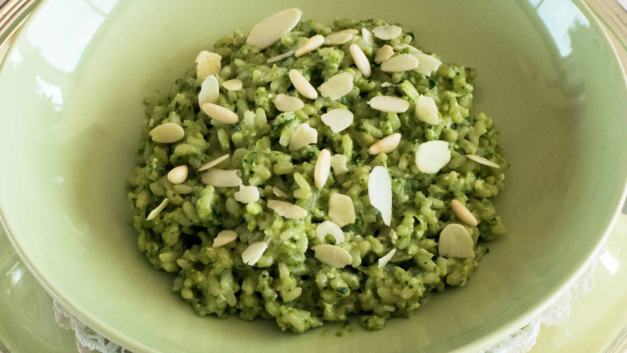 Risotto al pesto di zucchine e caprino di Cesarina Roberta