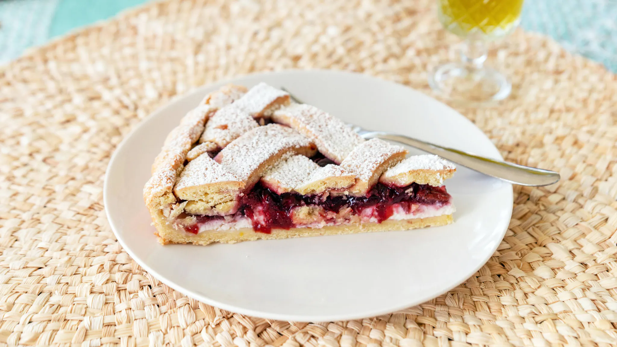 Crostata di ricotta e visciole