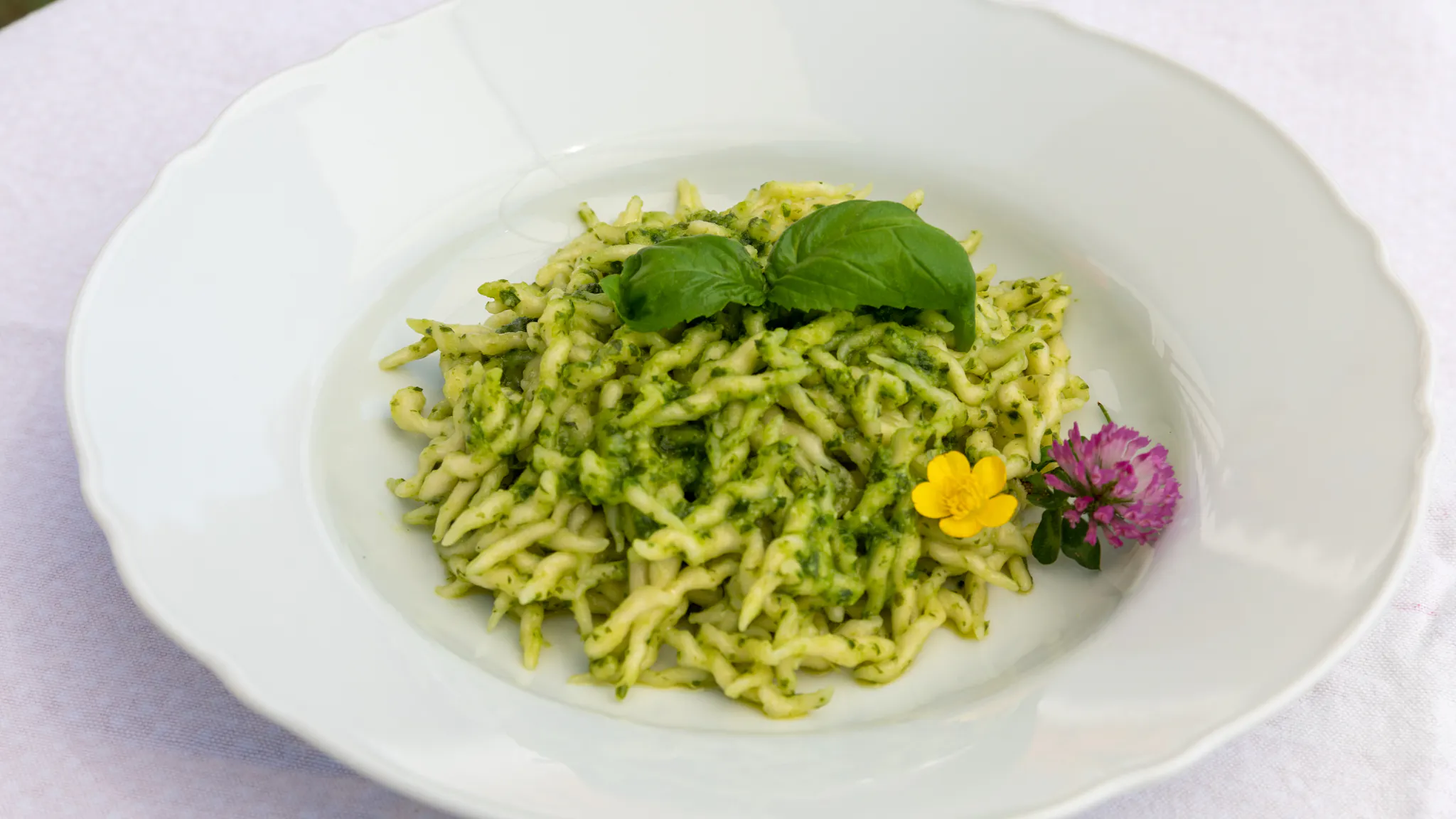 Trofie with Genovese pesto