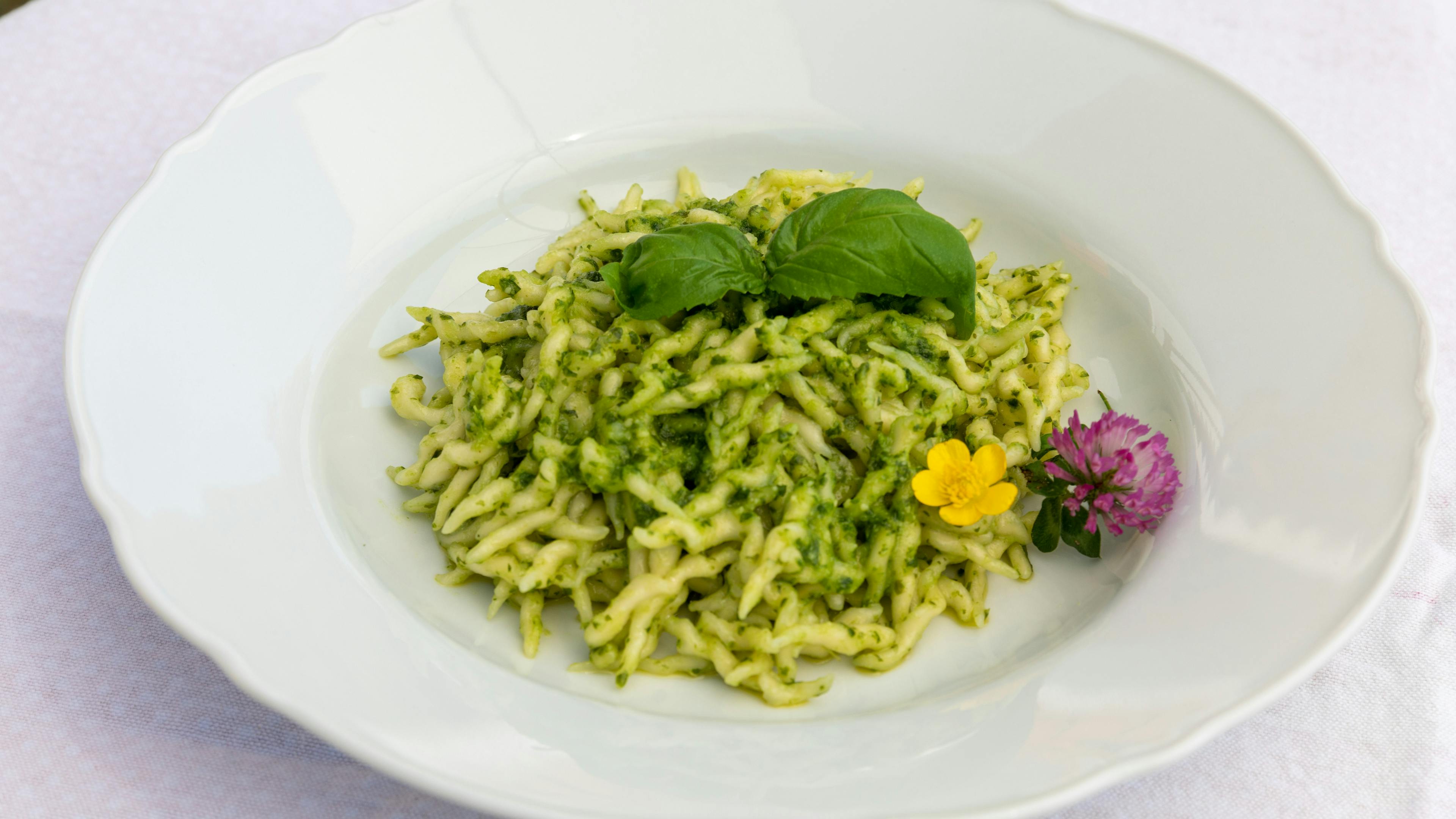 Trofie al pesto genovese