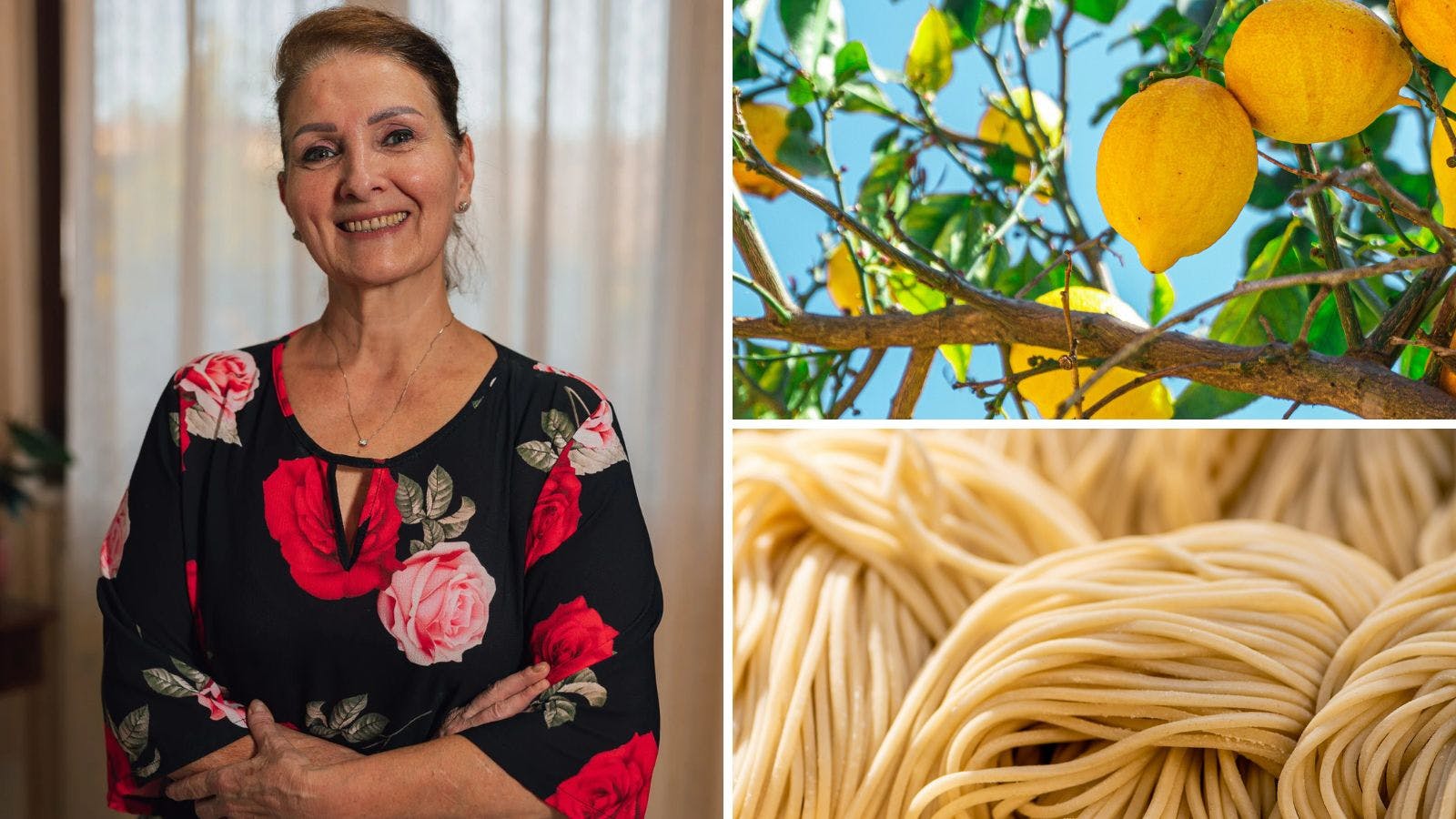 Cesarina Francesca Ordura, lemons and spaghetti