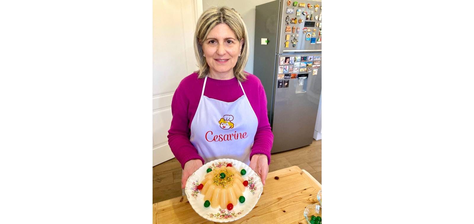 Cesarina Marilù con Gelantina al rum del Gattopardo