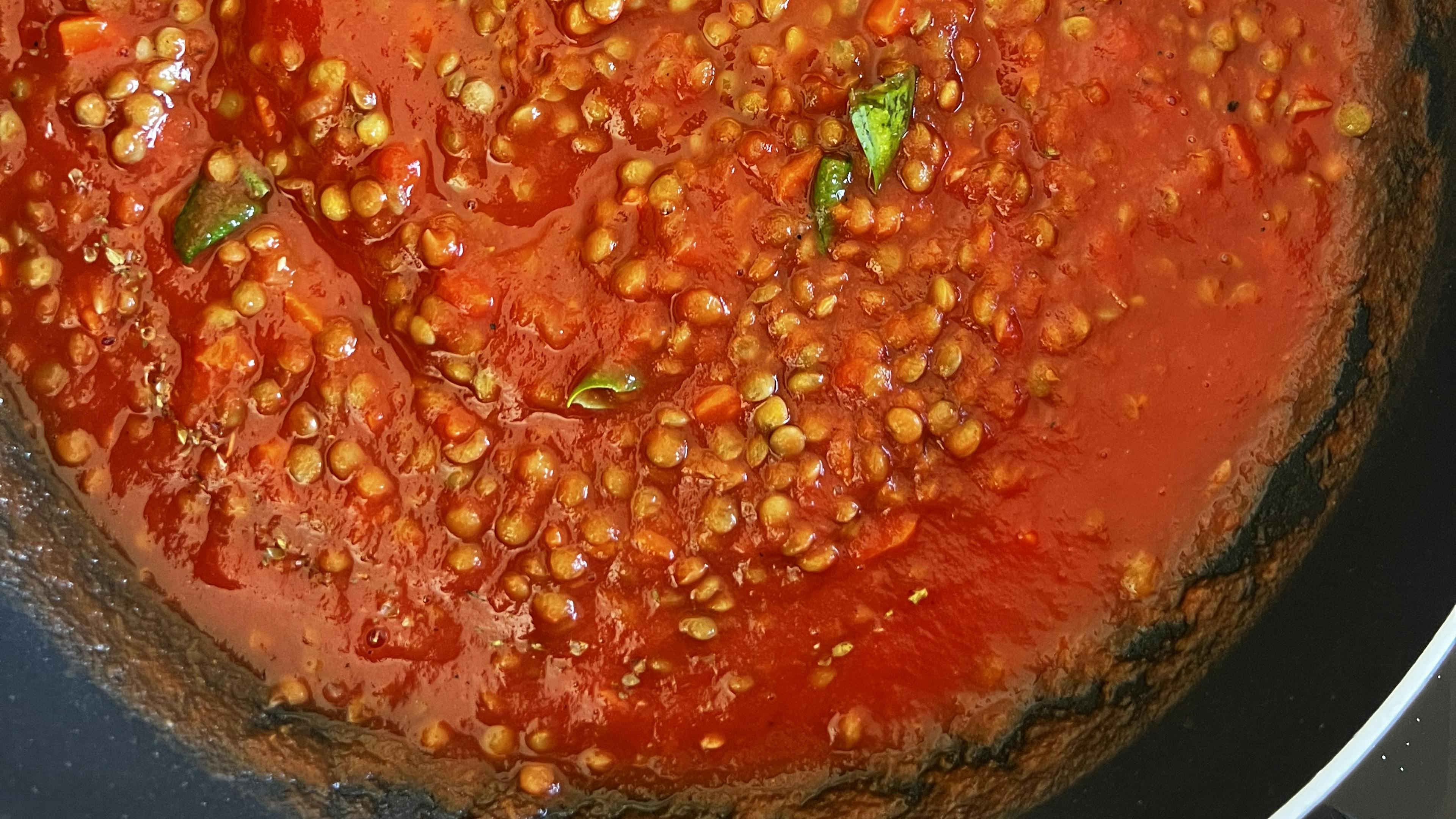 Ragù di lenticchie