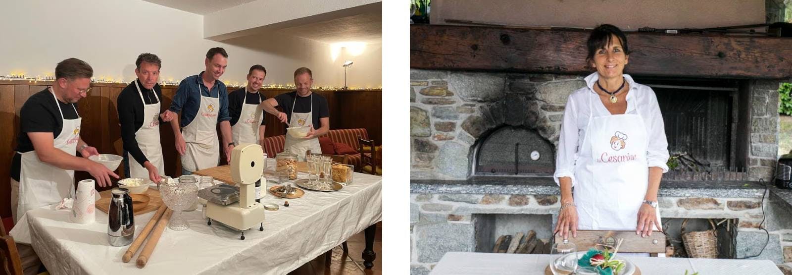 Cooking class with fresh pasta and tiramisu on the lake