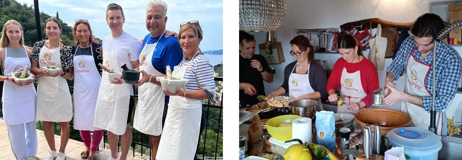 Cooking class: focaccia, pesto, fresh pasta and tiramisu