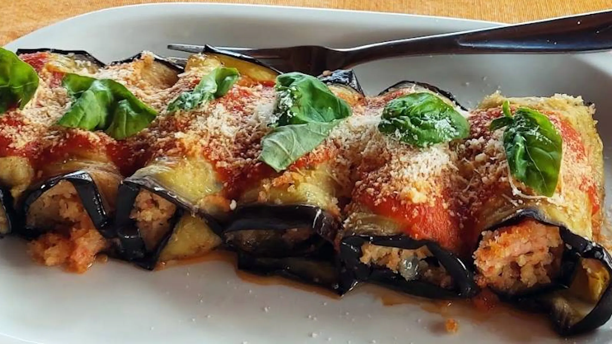 Sicilian-Style Baked Eggplant Roll-Ups by Cesarina Antonella