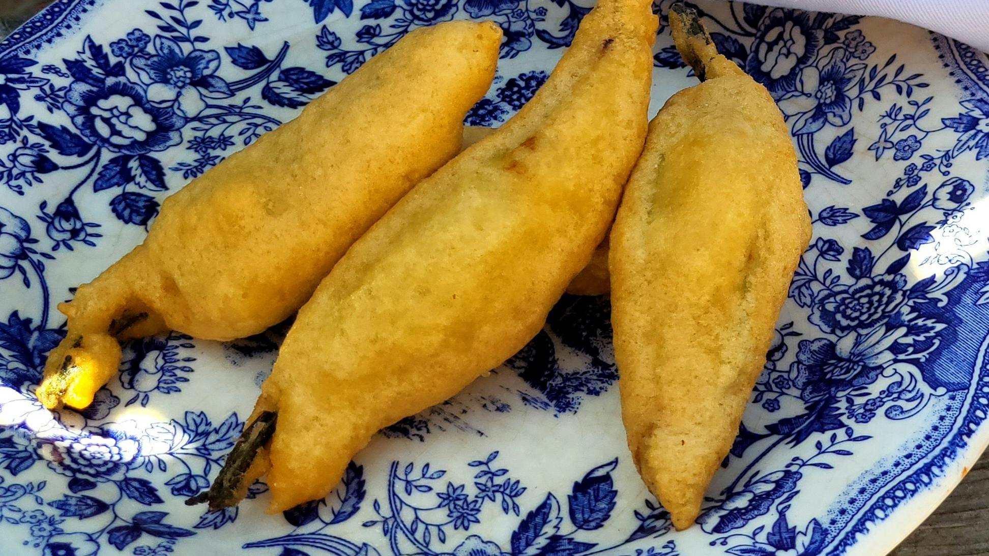 Stuffed and Fried Zucchini Flowers