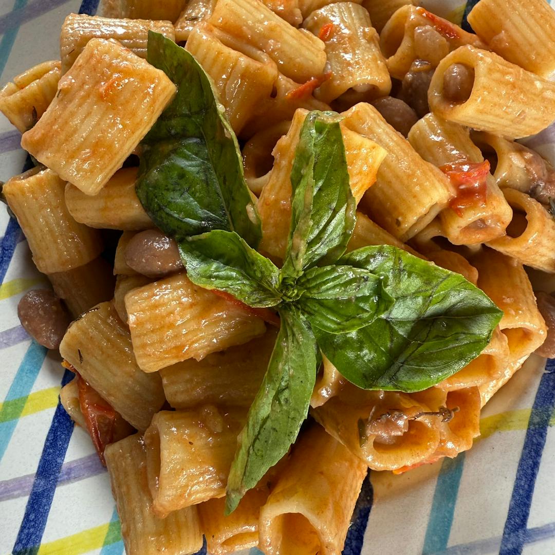 Pasta e fagioli borlotti