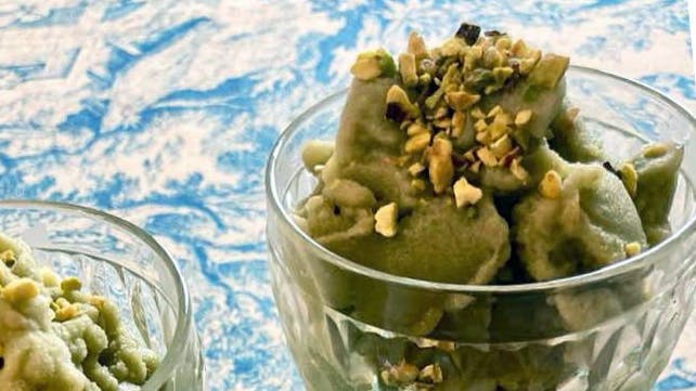 Sicilian Pistachio Granita in Cups