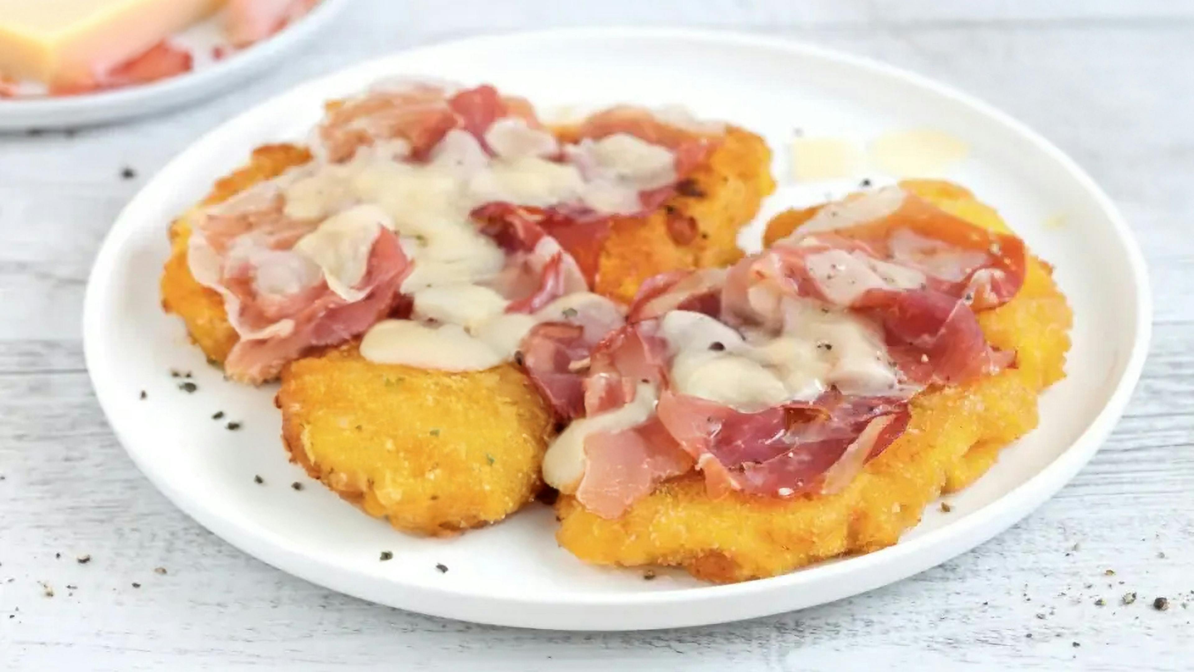 Cotoletta bolognese on a plate