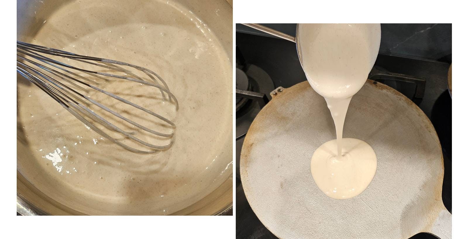 Ciacci Montanari, preparing the batter and cooking on the cottole