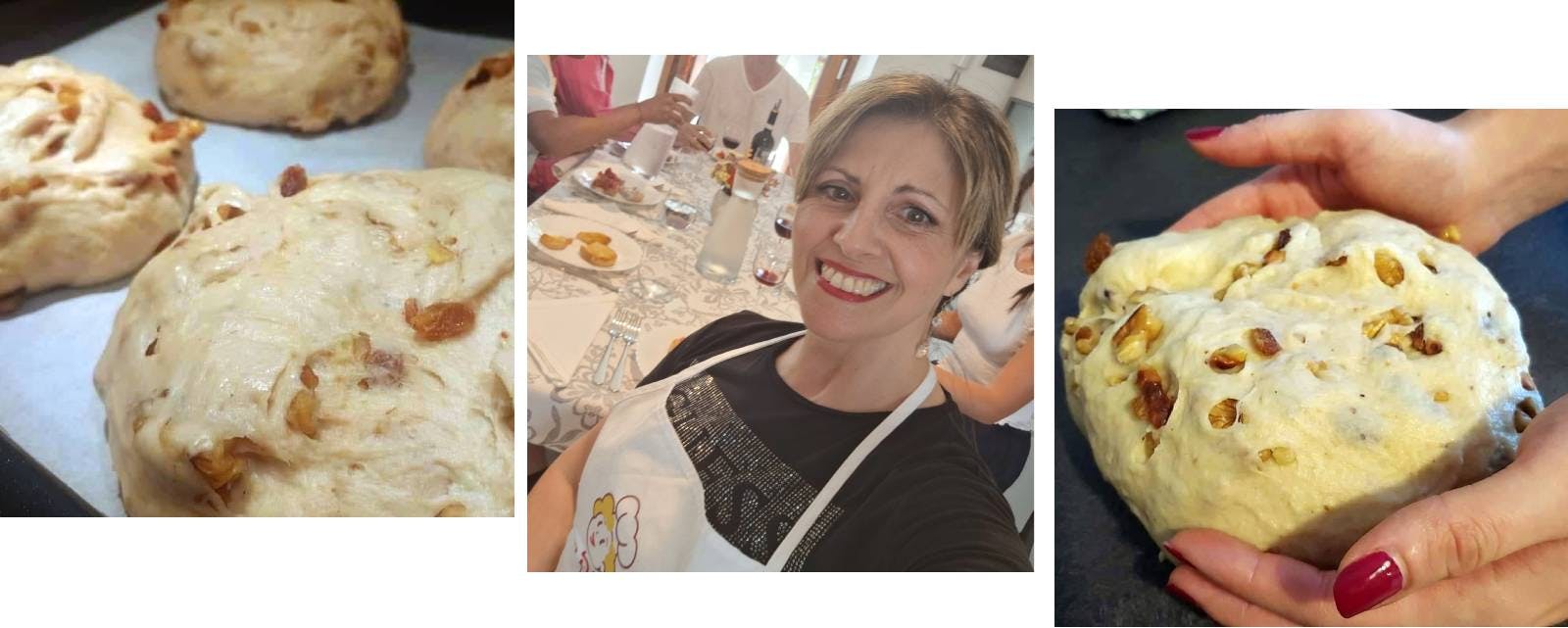 Pan co’ Santi, dough preparation by Cesarina Anna