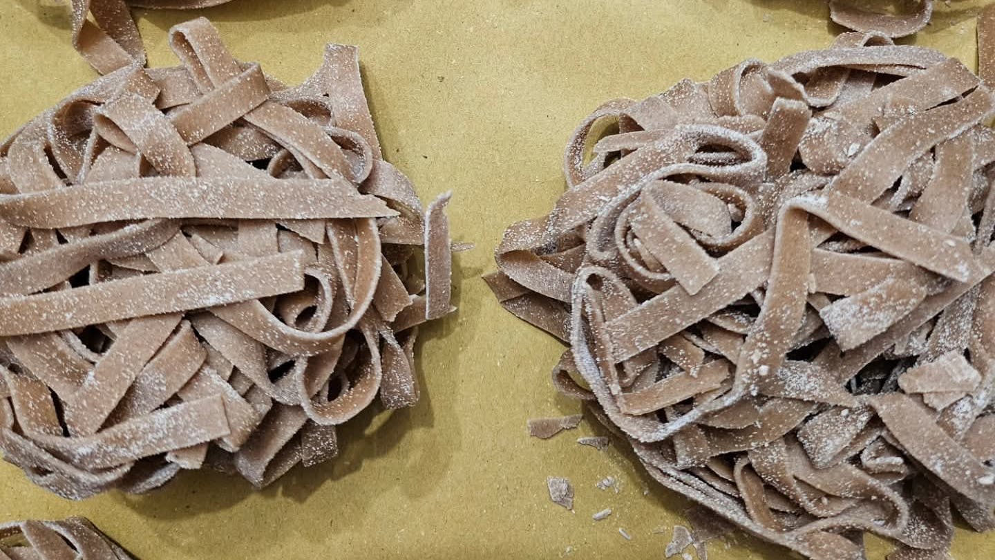 Tagliatelle di farina di castagne