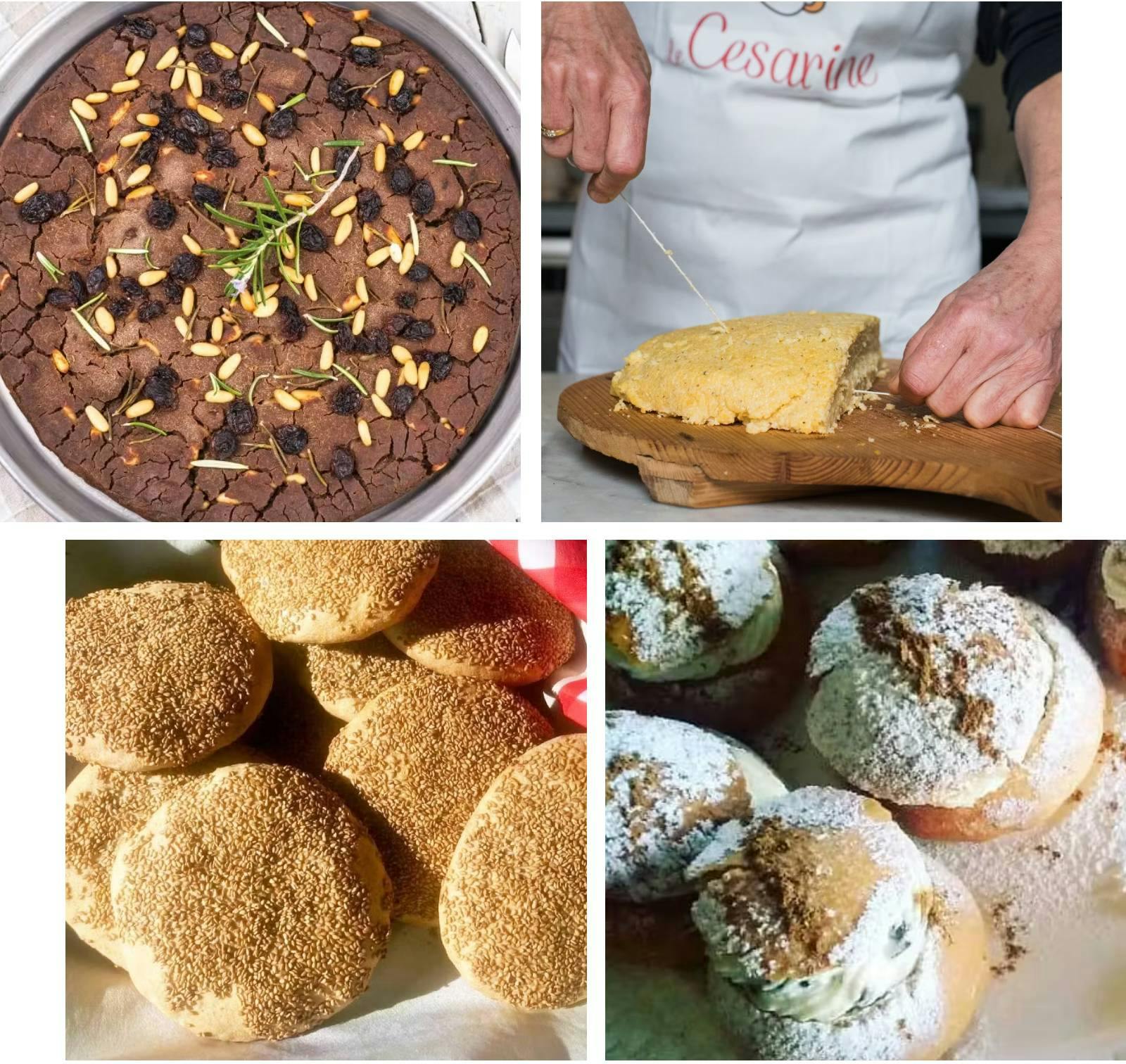 Castagnaccio, polenta uncia, muffolette, and San Martino cookies: traditional Italian recipes for St. Martin’s Day, also called the Festival of Lanterns.