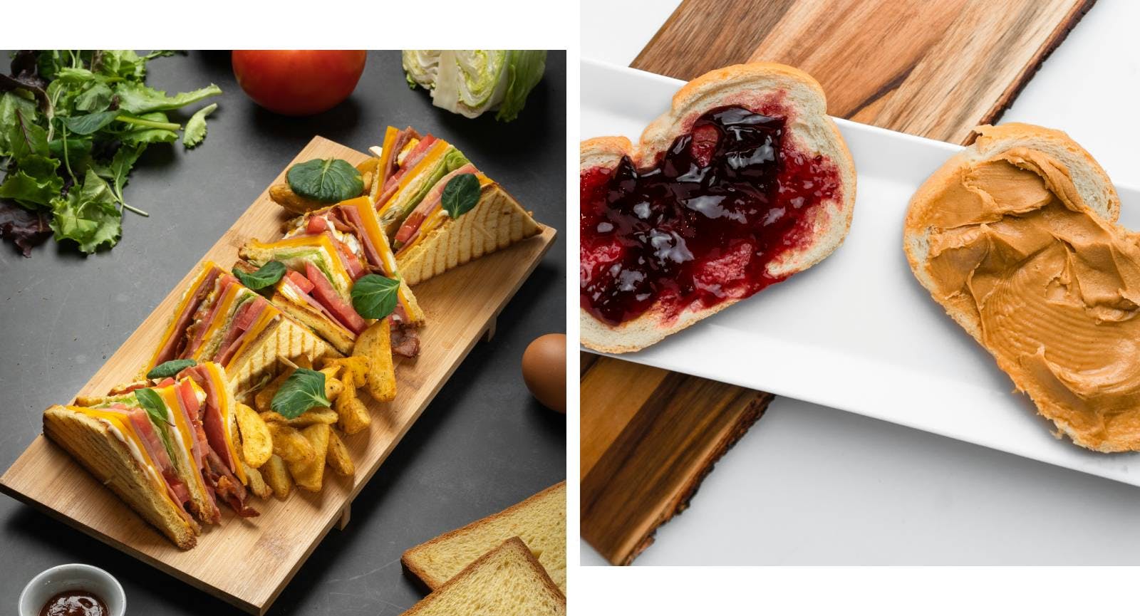 Club sandwich - PB&J