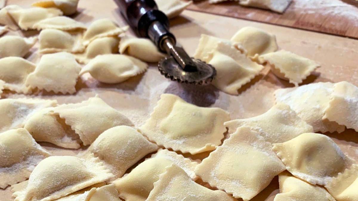 Agnolotti alla Cavour, a traditional Piedmontese first course, Christmas 2025, holiday table, Cesarina Iva