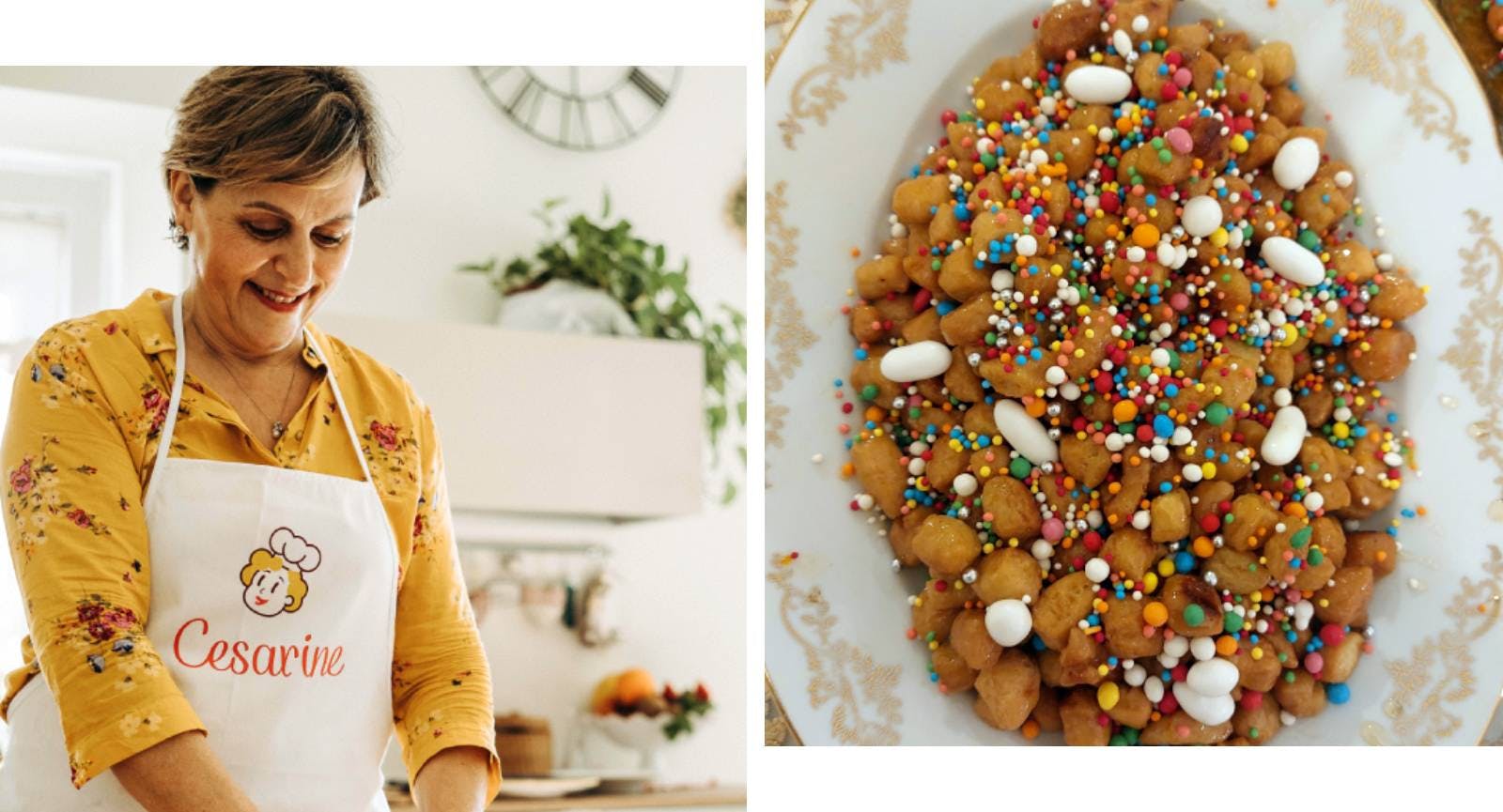 Struffoli, dolce tipico campano per le feste natalizie, Cesarina Patrizia, menù di Natale 2025