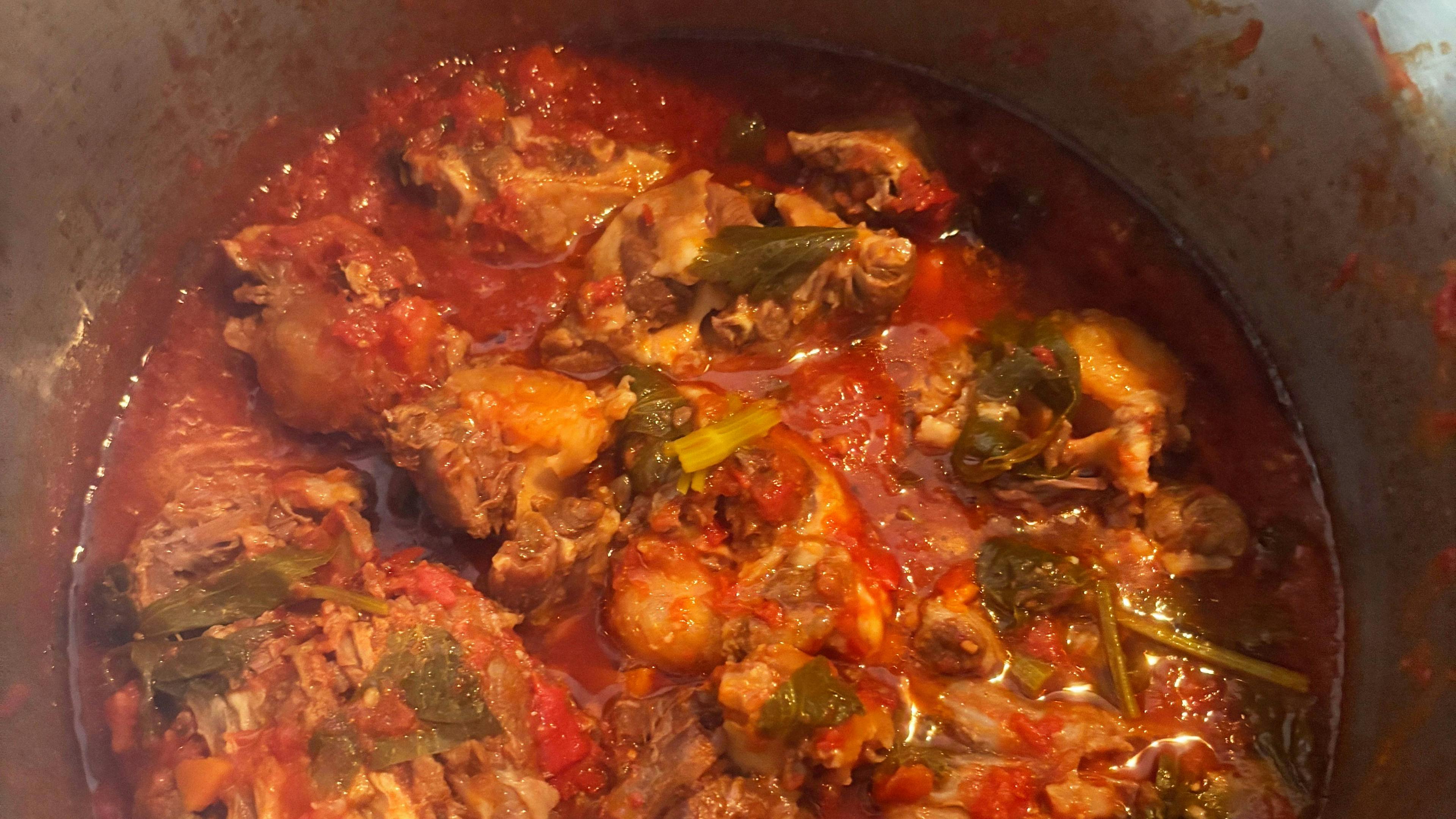 Coda alla vaccinara, a traditional Roman main course, recipe by Cesarino Marco