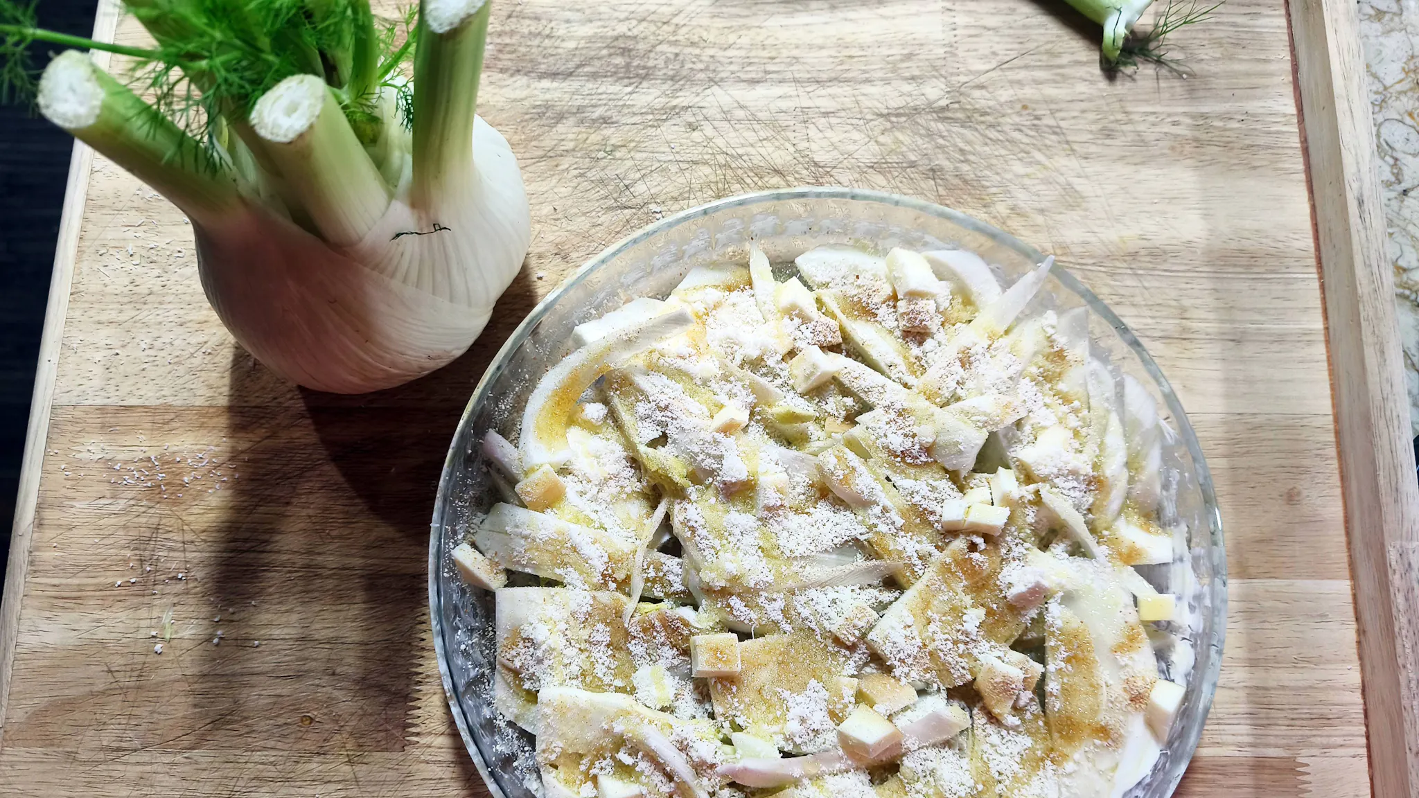 Fennel gratin, an easy and quick appetizer or side dish, by Cesarina Filomena