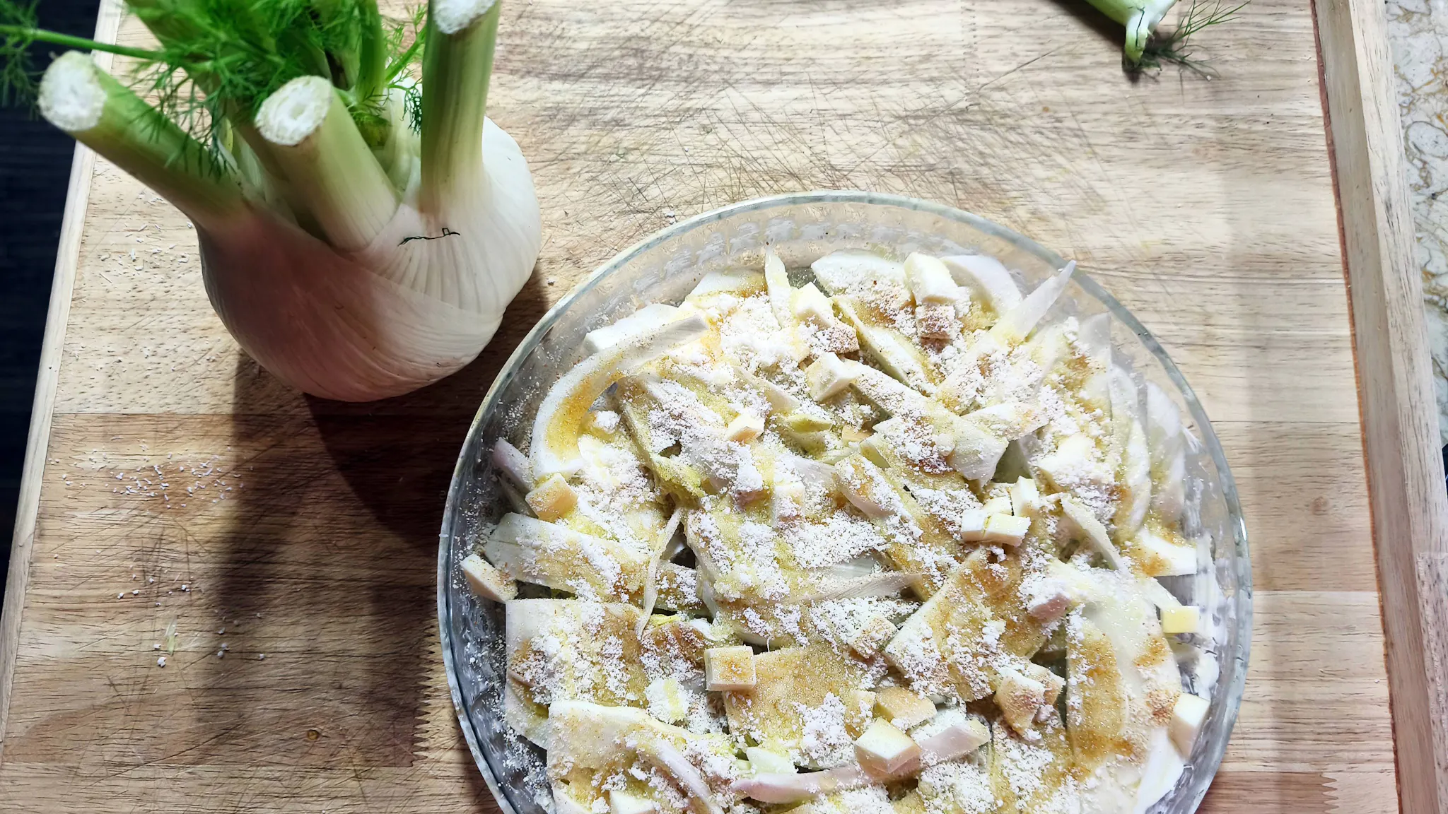 Fennel gratin, an easy and quick appetizer or side dish, by Cesarina Filomena
