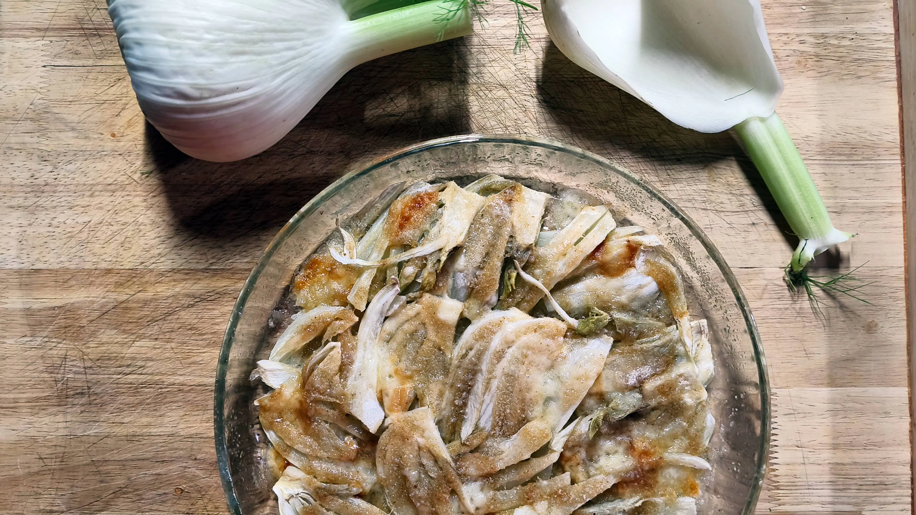 Fennel gratin, an easy and quick appetizer or side dish, by Cesarina Filomena
