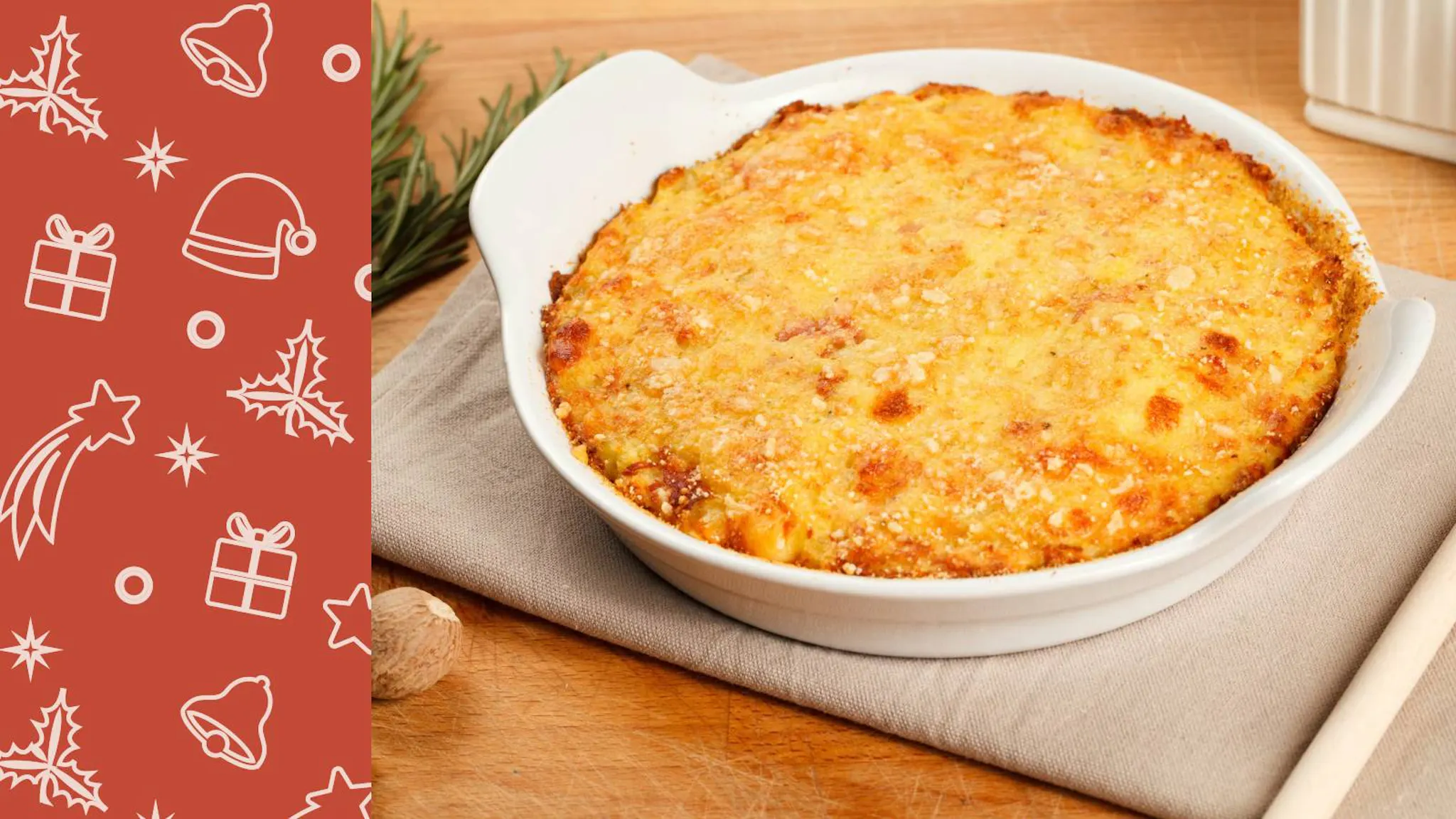 Potato pie, Christmas menu 2025, starter