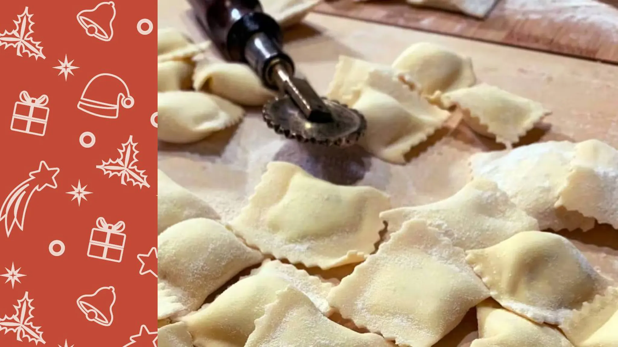 Agnolotti alla Cavour, a traditional Piedmontese first course, Christmas 2025, holiday table, Cesarina Iva