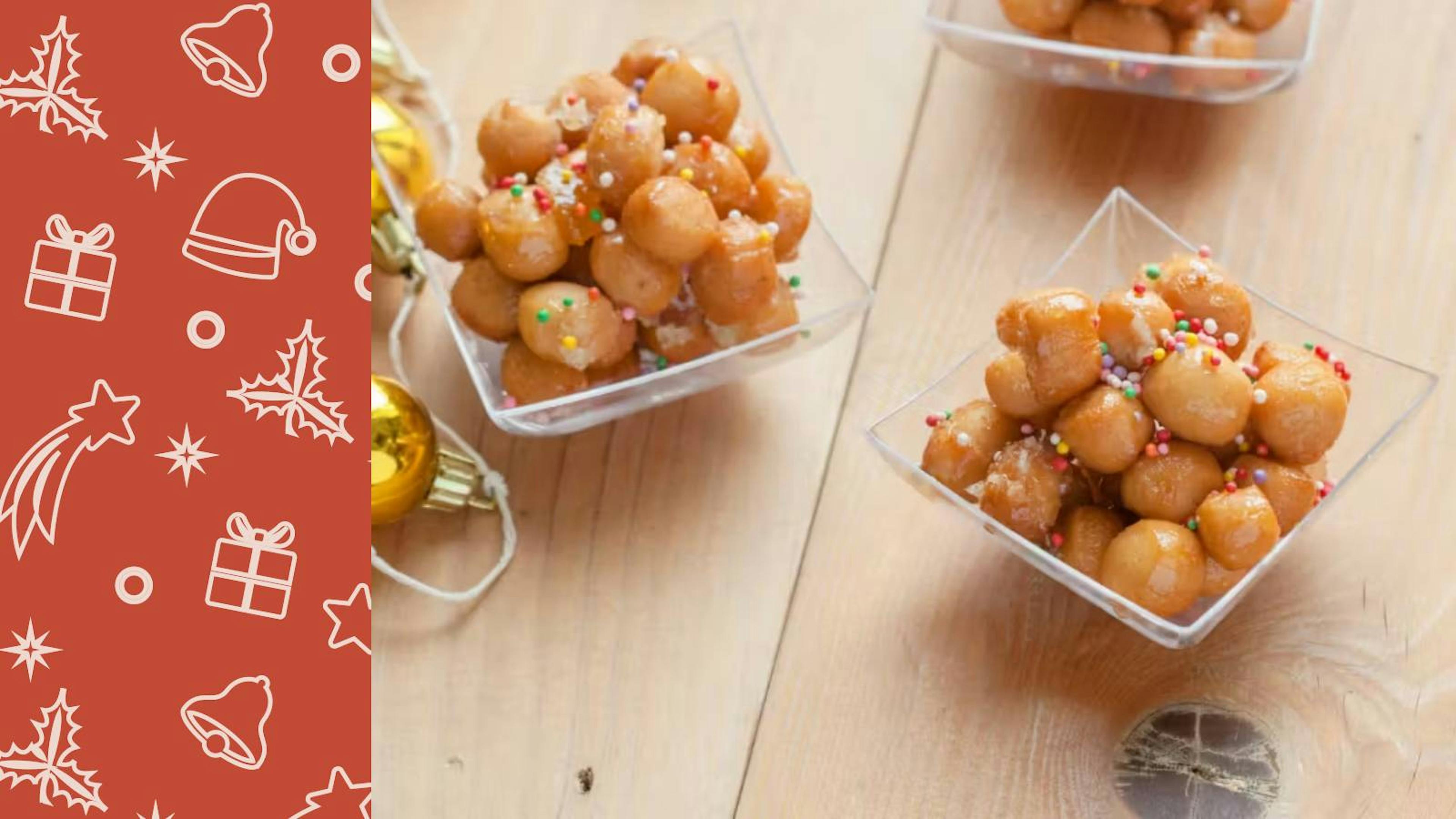 Struffoli, a traditional Christmas dessert from Campania, Cesarina Patrizia, Christmas Menu 2025