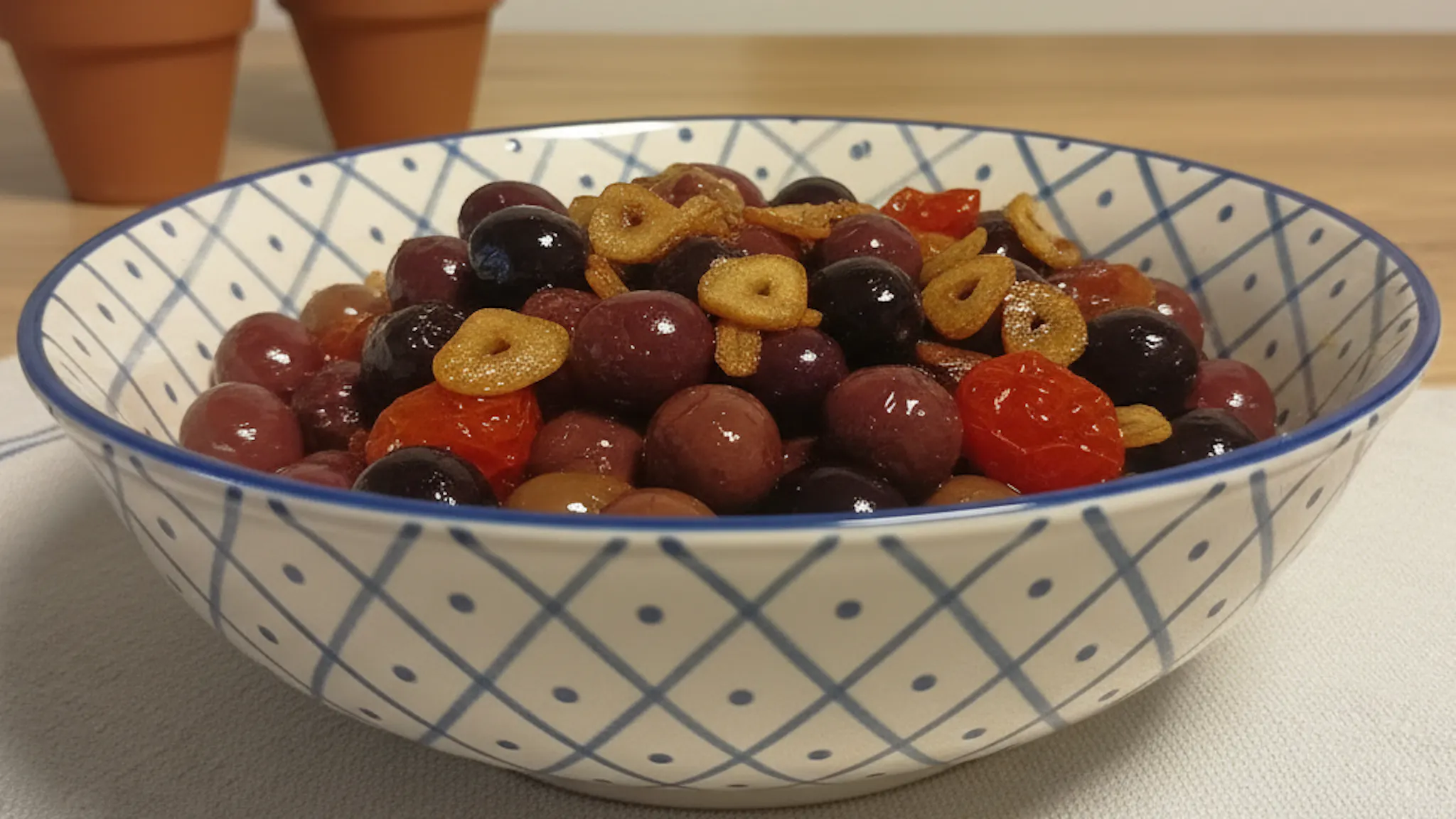 gebratene Nolche-Oliven