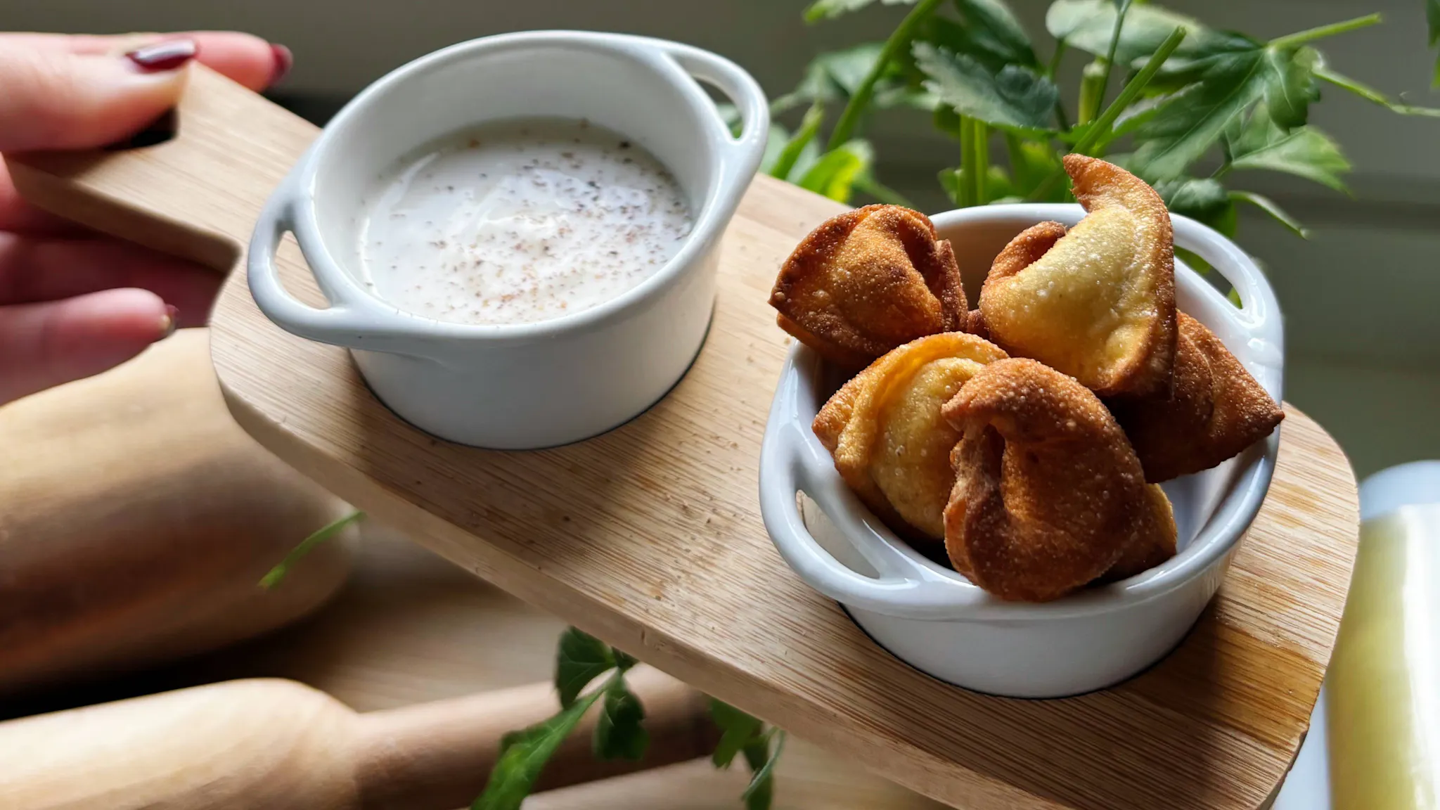 Tortellini fritos