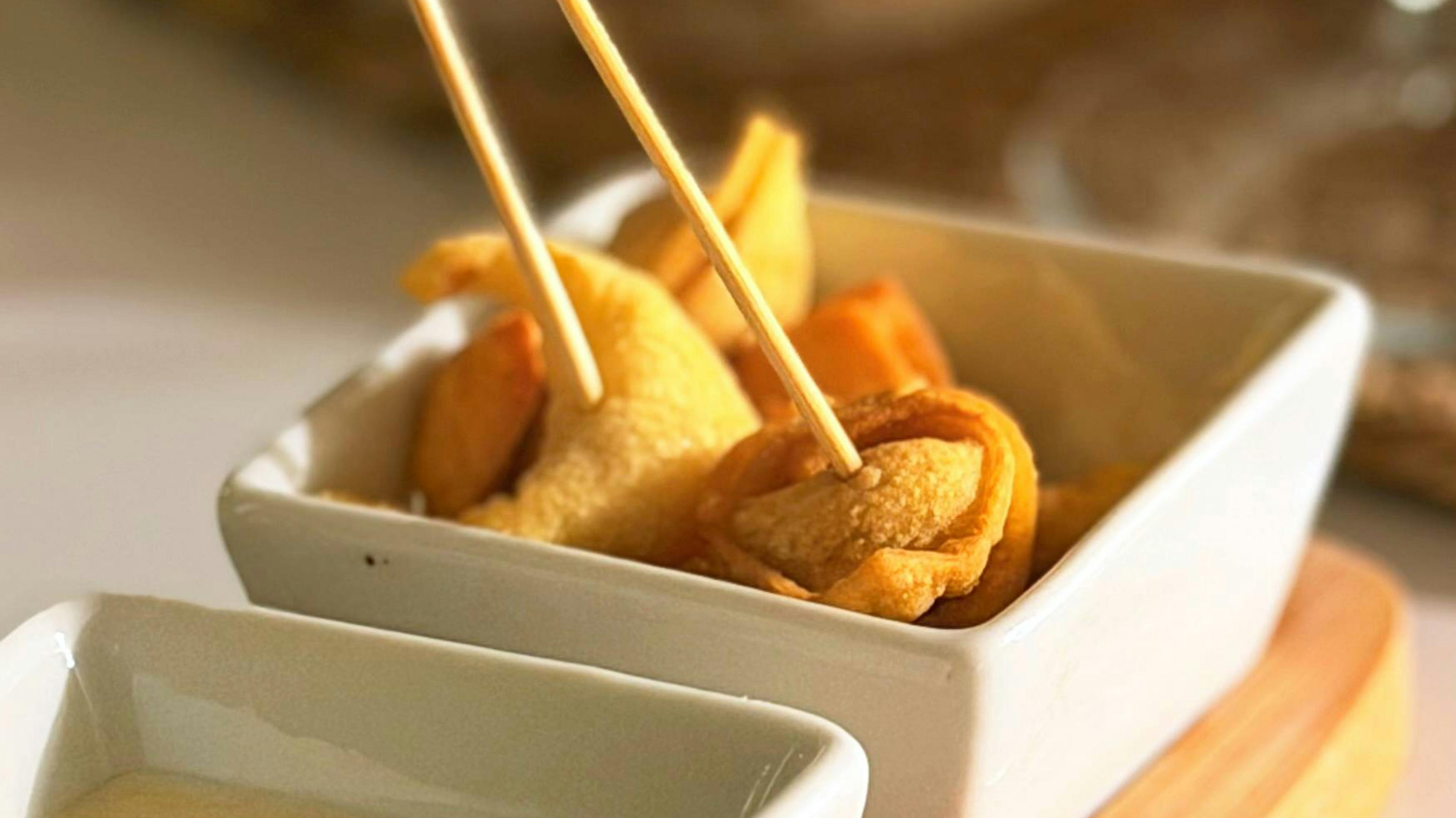 Fried Tortellini with Parmesan Cream