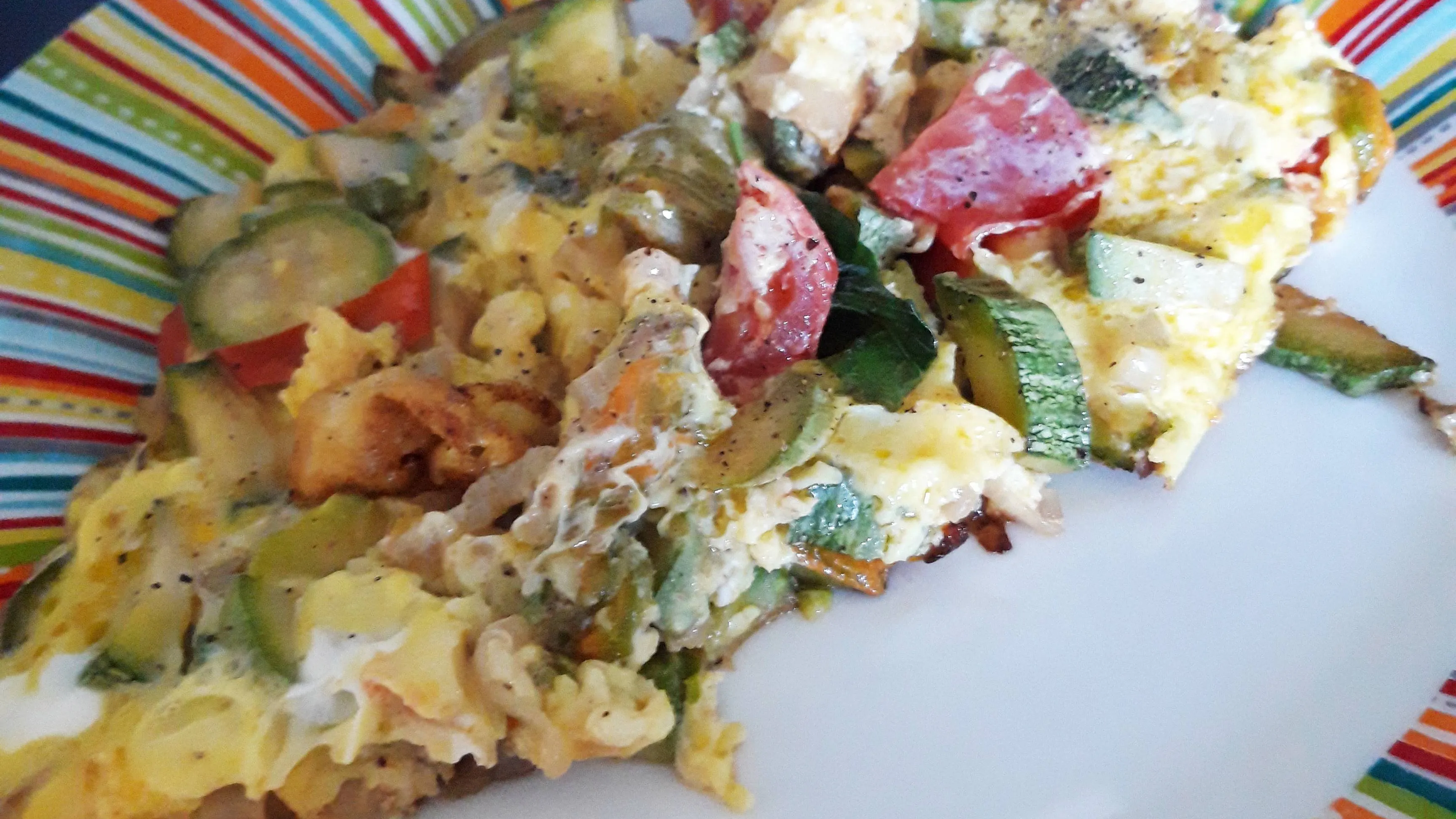 Garden frittata, seasonal vegetable frittata by Cesarina Elena