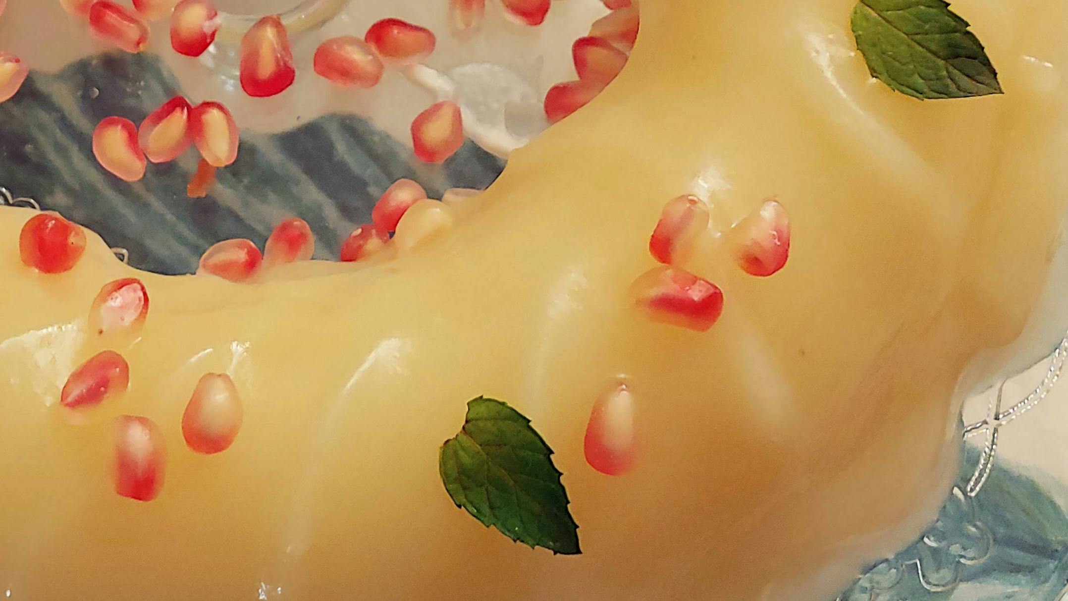 Corona de cítricos: el gelo de cítricos típico de la tradición siciliana preparado por la Cesarina Rosa