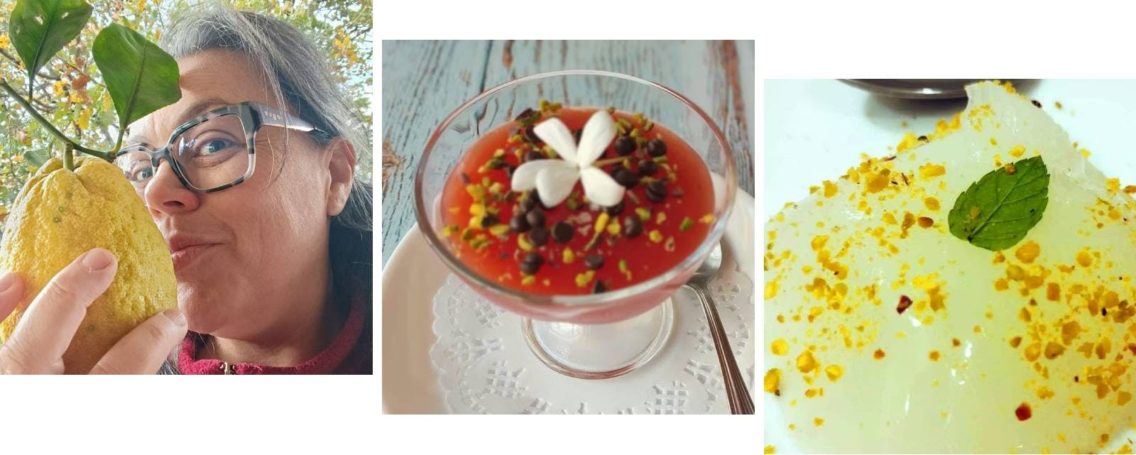 Cesarina Rosa, gelo de sandía, gelo de limón