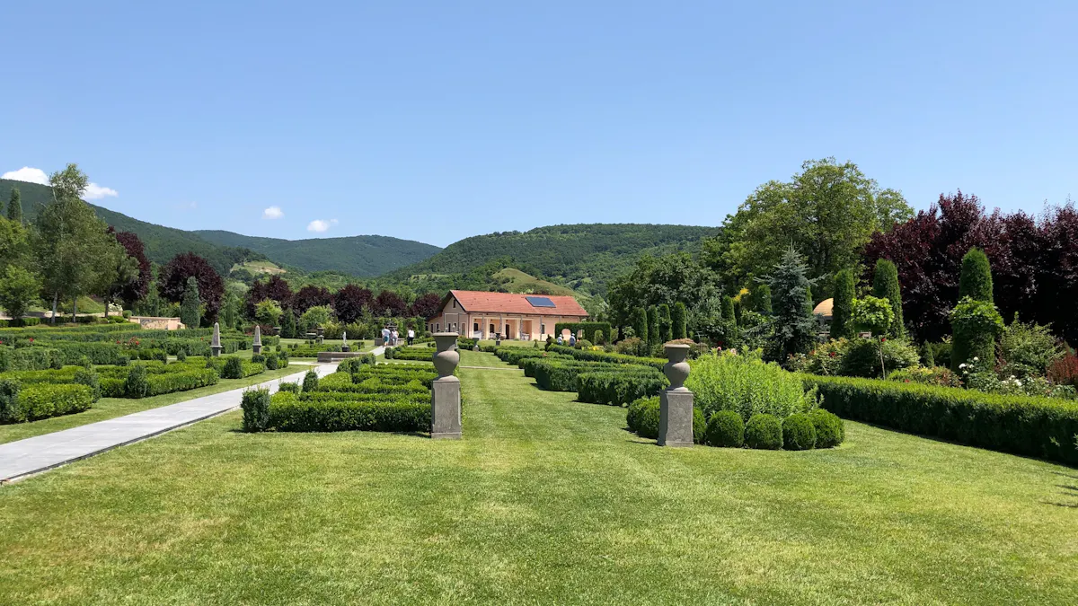 Intrarea în I Giardini di Zoe